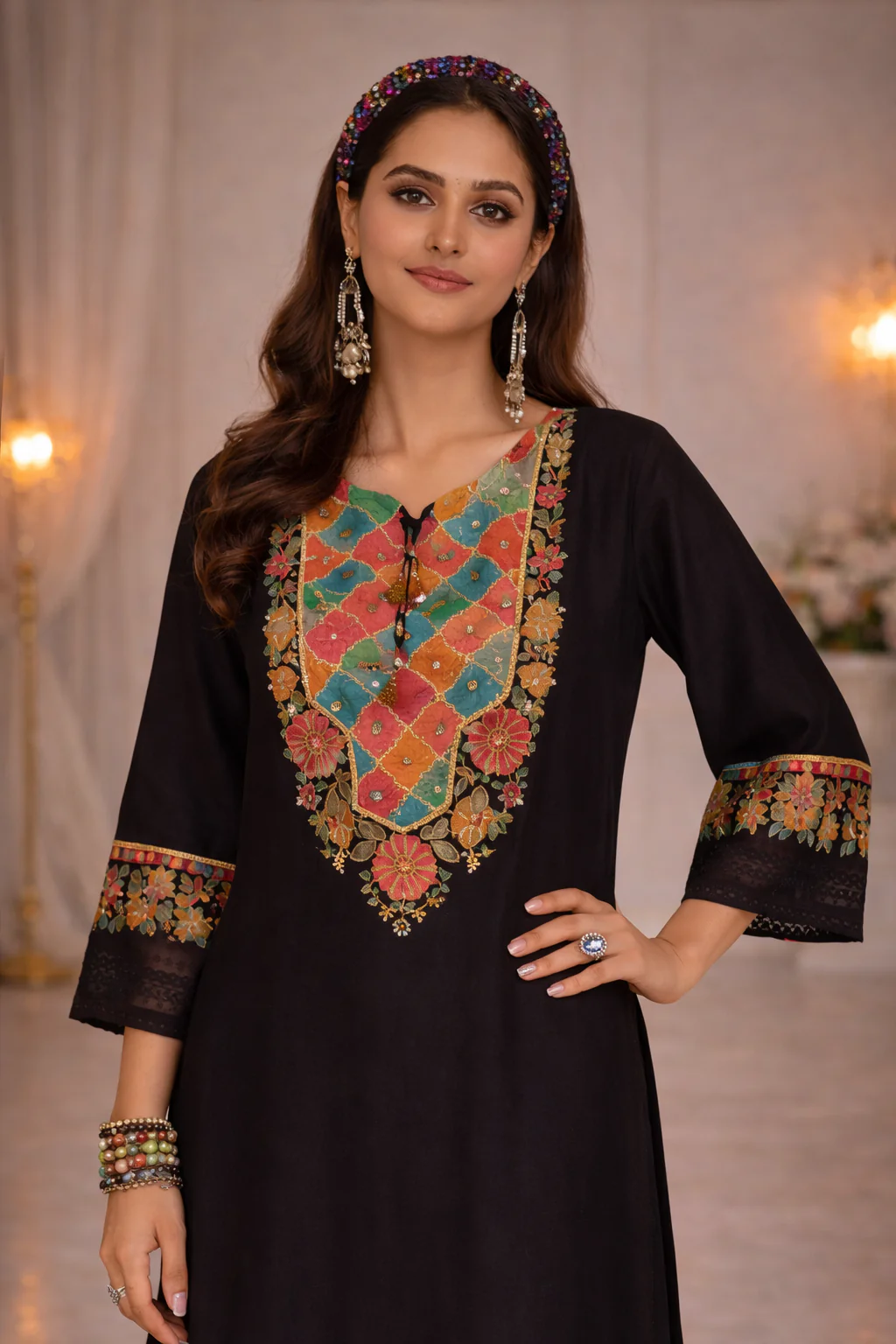 Nazia Jade Embroidery Full Work Suit Set - Image 2