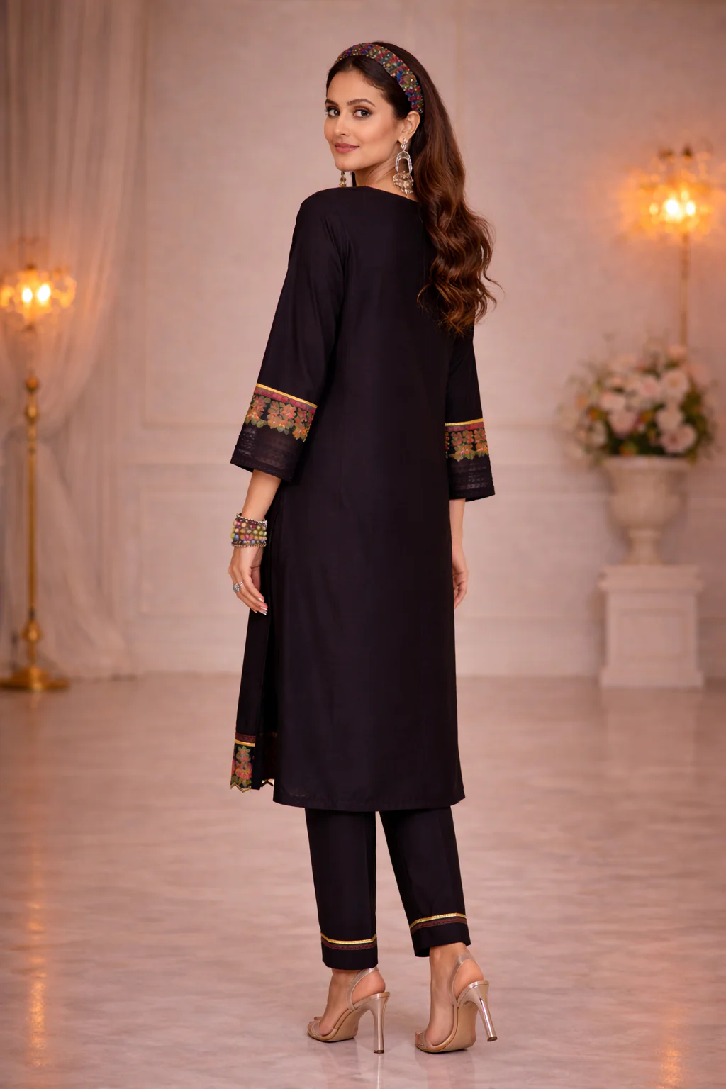 Nazia Jade Embroidery Full Work Suit Set - Image 3