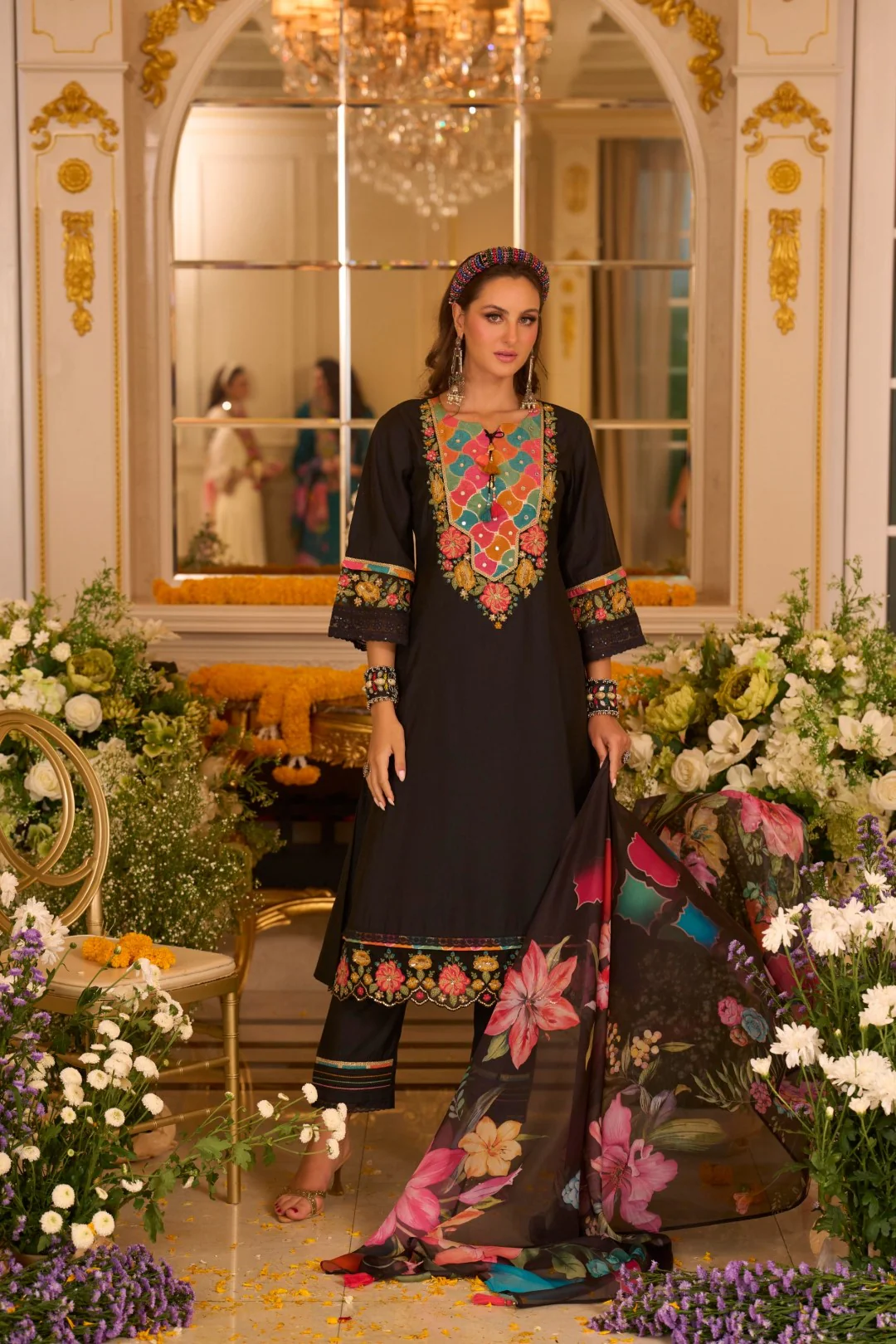 Nazia Jade Embroidery Full Work Suit Set - Image 5