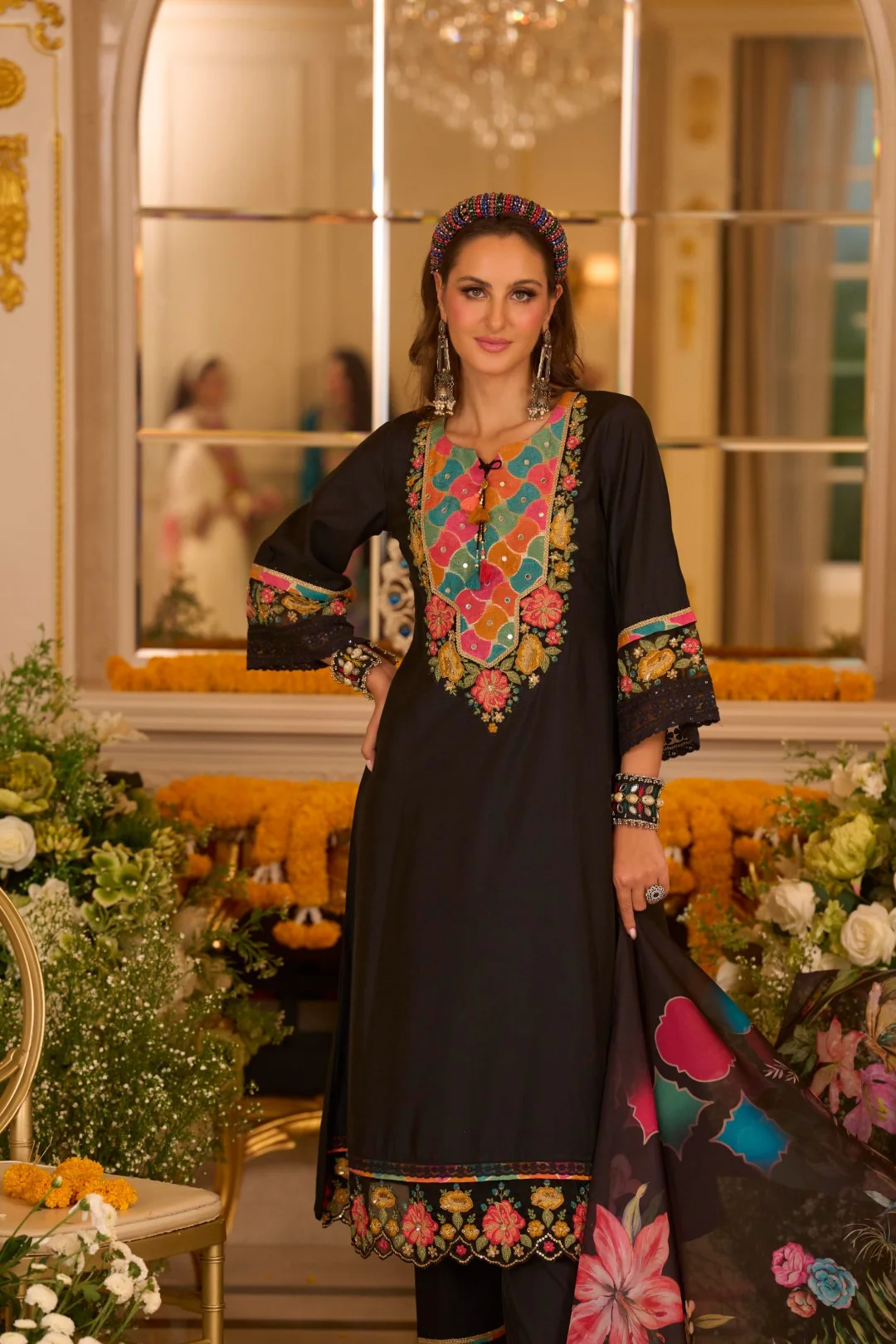 Nazia Jade Embroidery Full Work Suit Set - Image 9