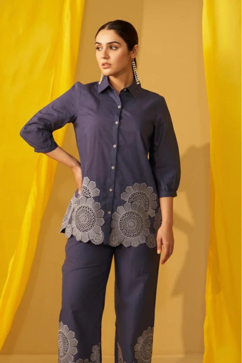 Tisca Indi Embroidery Co-ord set - Image 3