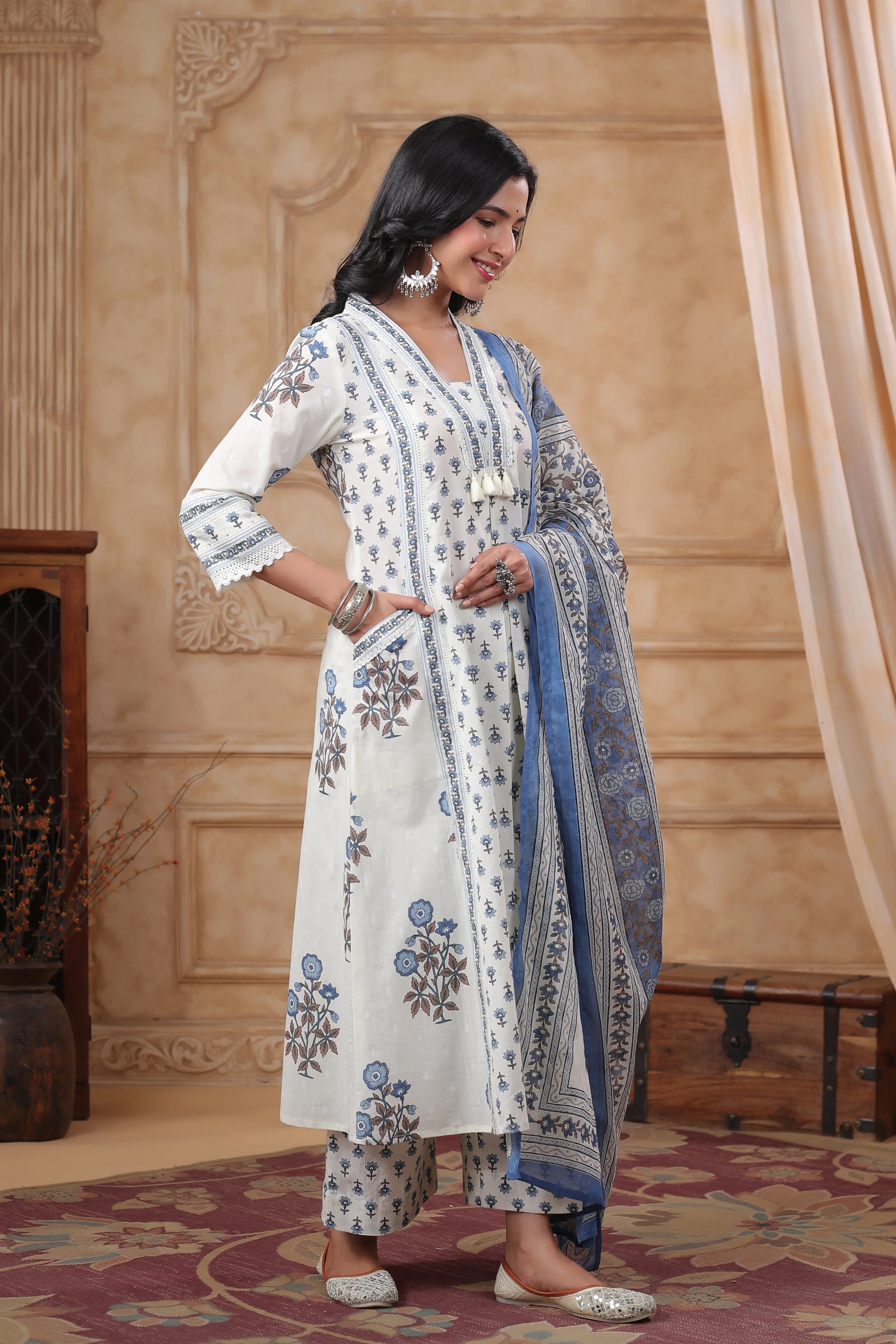 Hiya Sapphire premium cotton suit set - Image 12