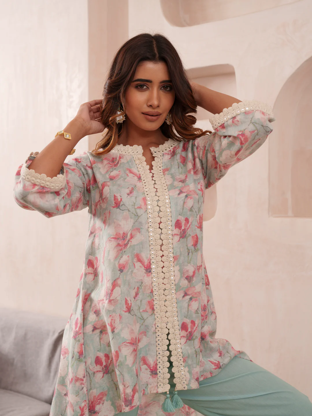 Tashvika Tiffany cotton co-ord set - Image 2