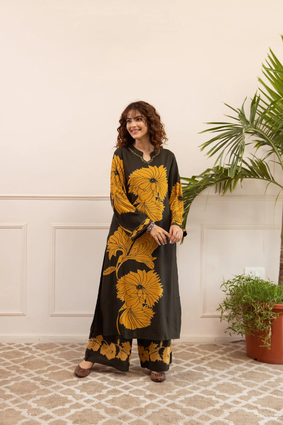 Sonpal sable printed kurta pant set - Image 5