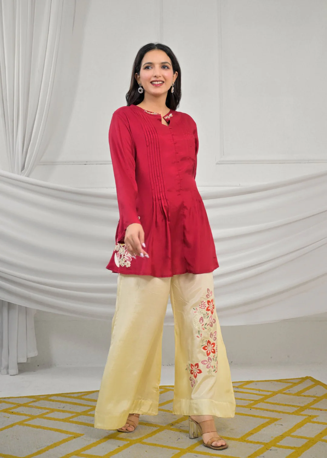 Kara Punch Embroidery Premium Co-ord Set s4 - Image 4