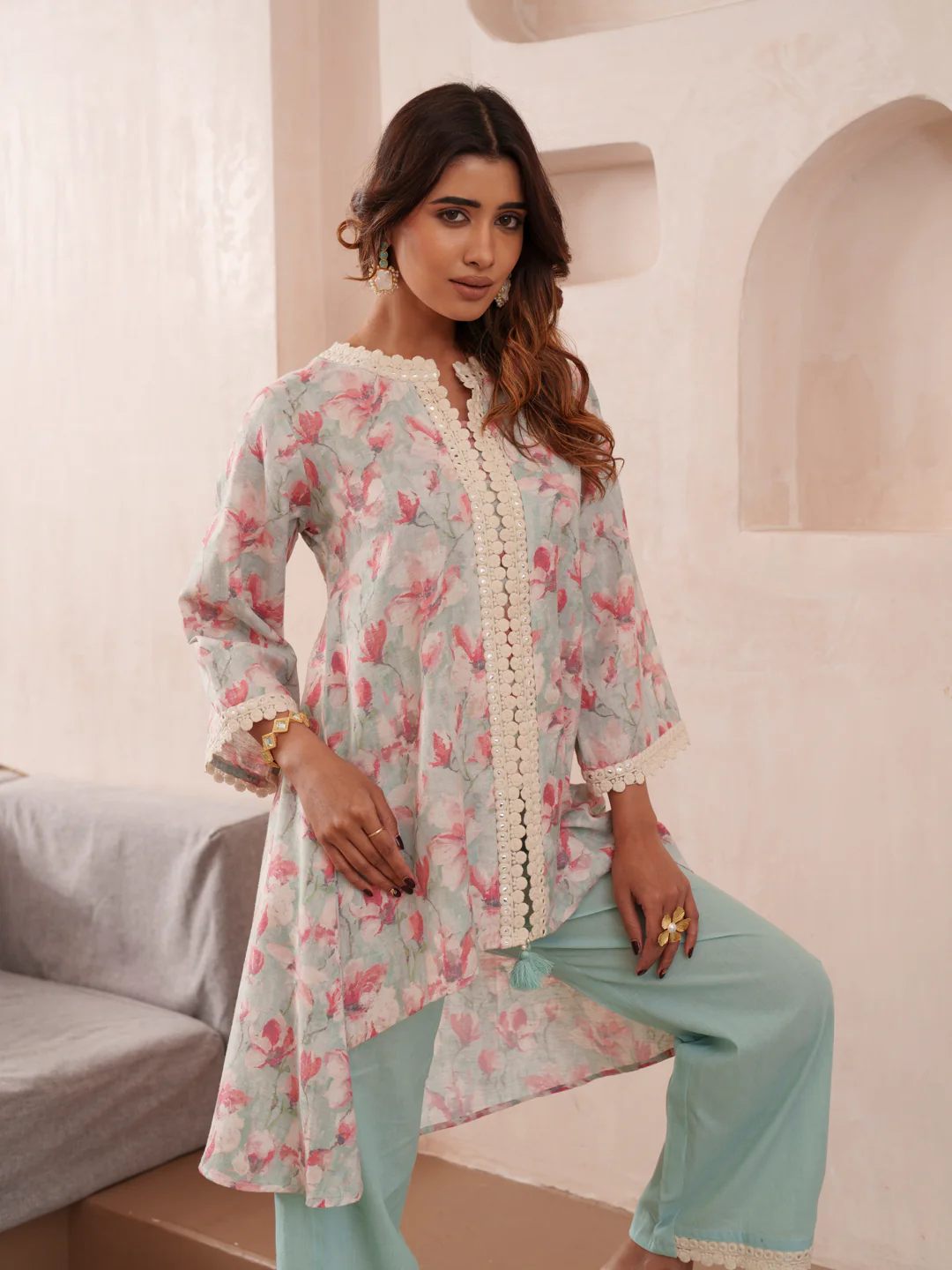 Tashvika Tiffany cotton co-ord set - Image 6