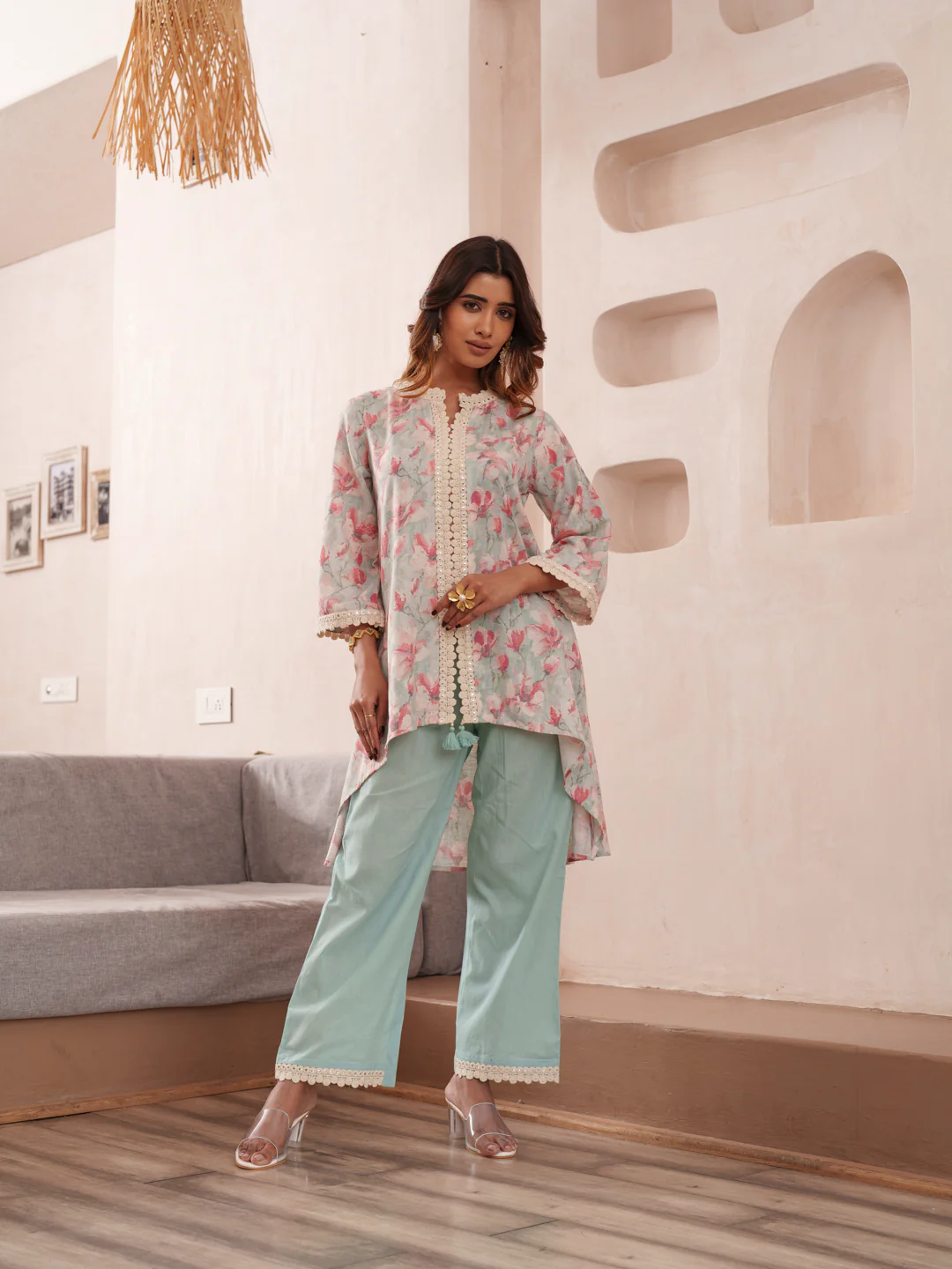 Tashvika Tiffany cotton co-ord set - Image 7