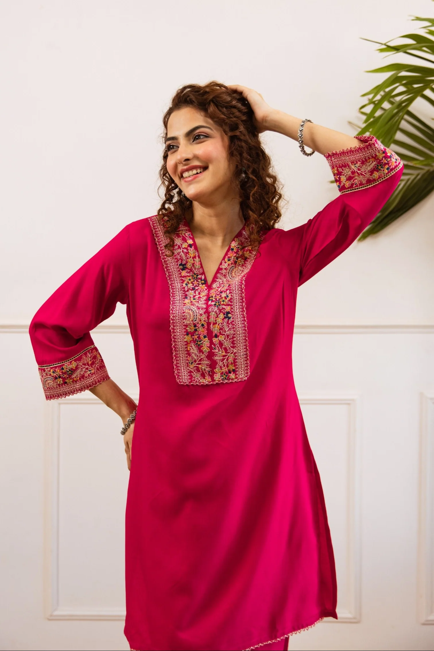 Kabool cameo embroidery co-ord set - Image 2