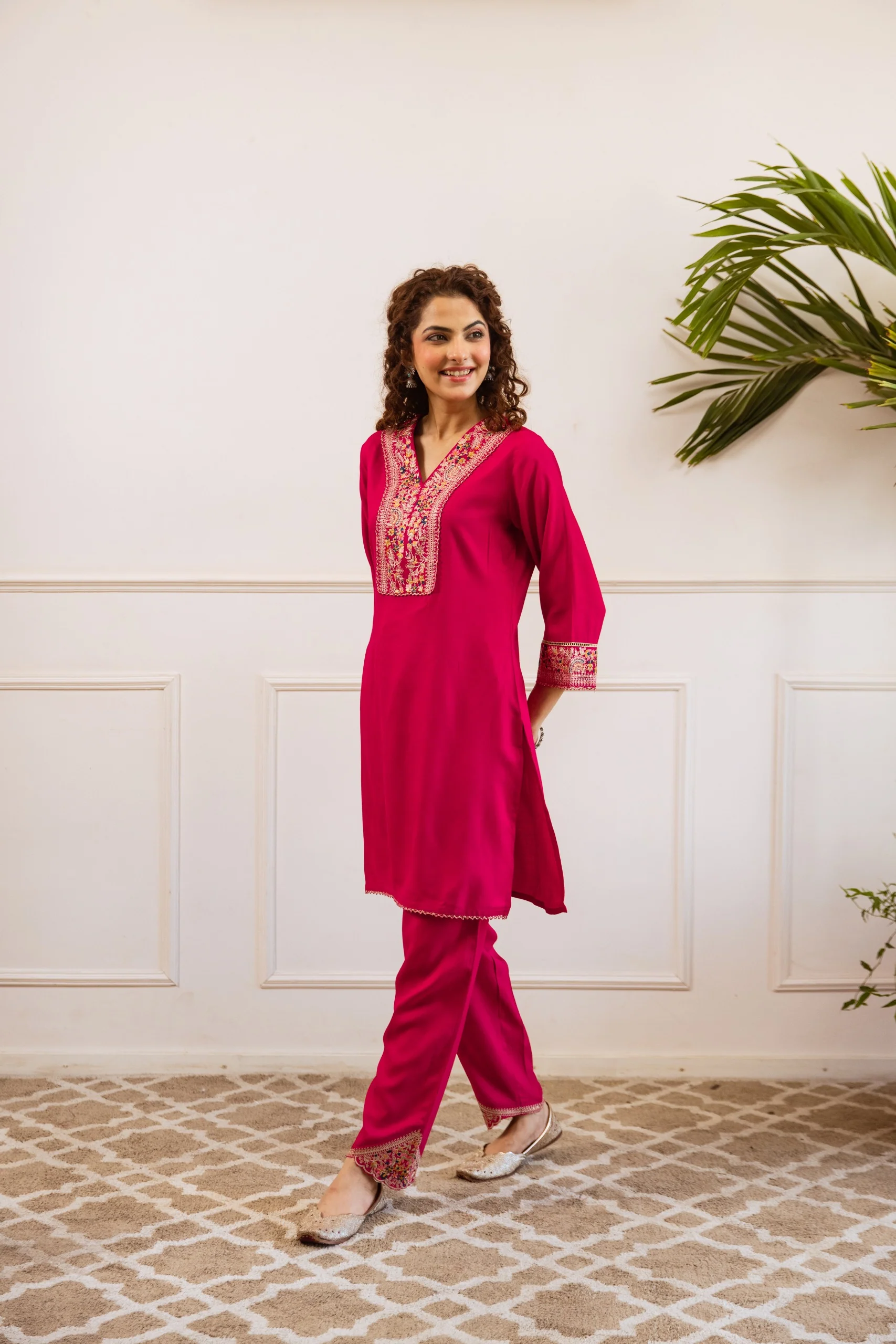 Kabool cameo embroidery co-ord set - Image 3