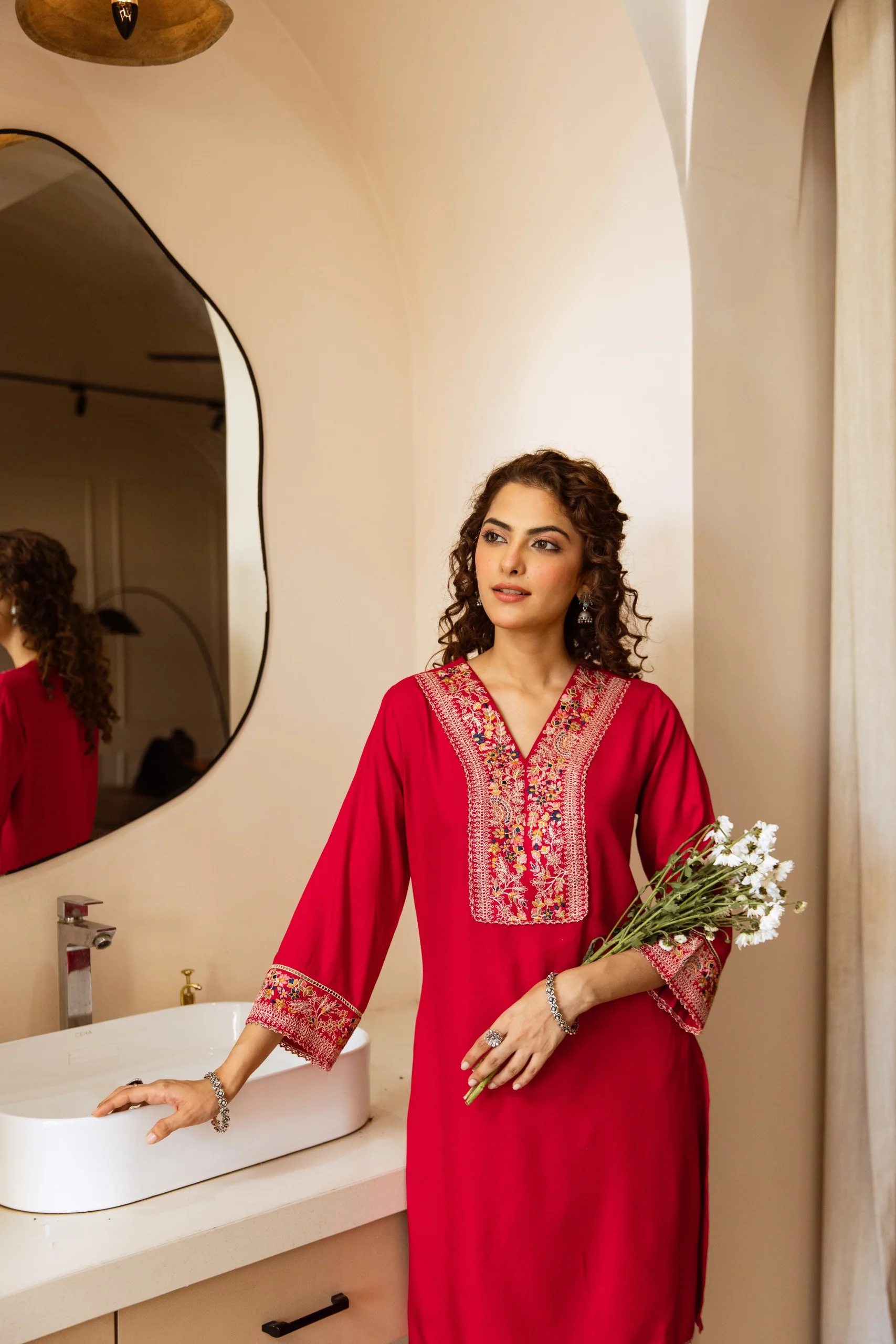 Kabool cameo embroidery co-ord set - Image 4
