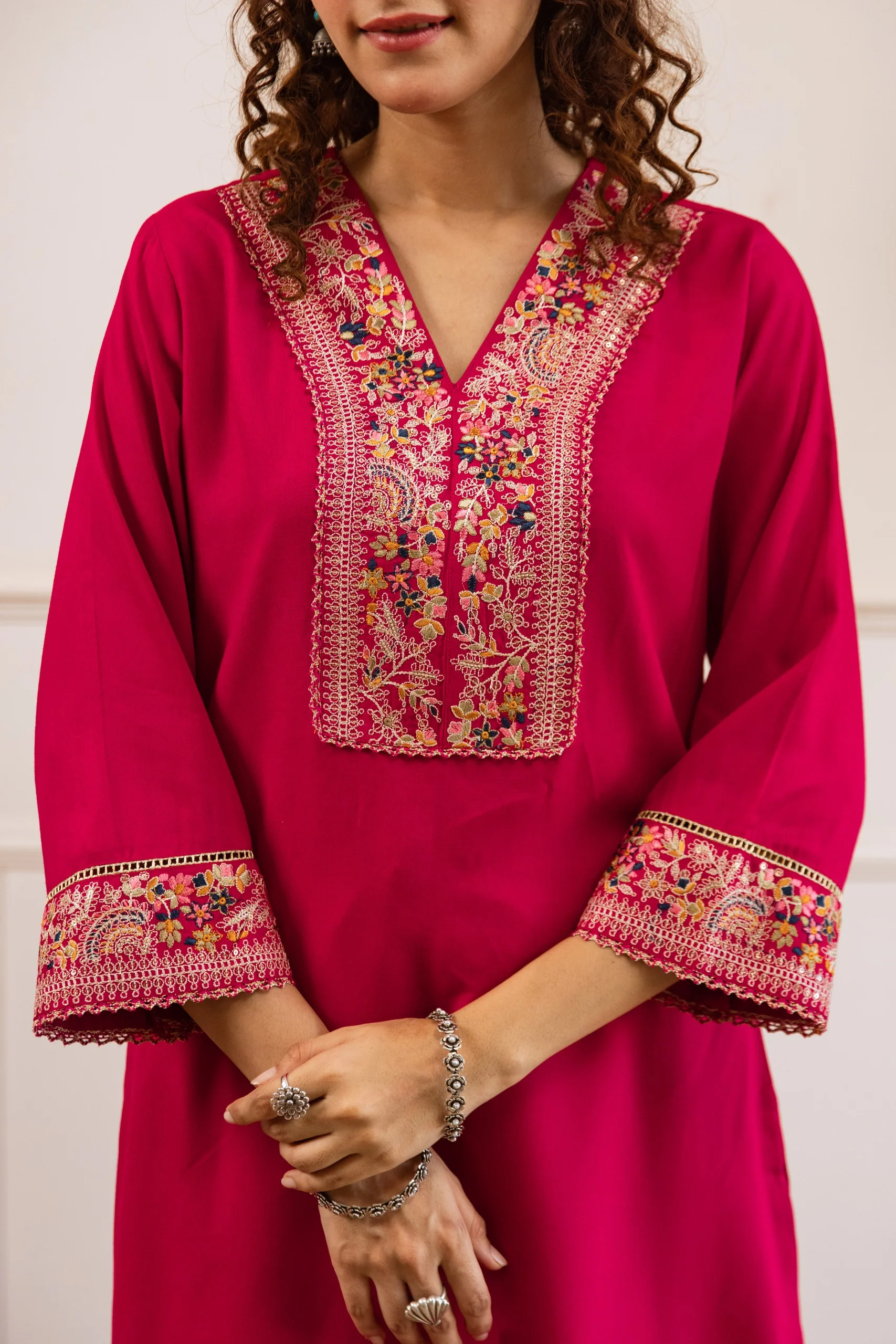 Kabool cameo embroidery co-ord set - Image 7