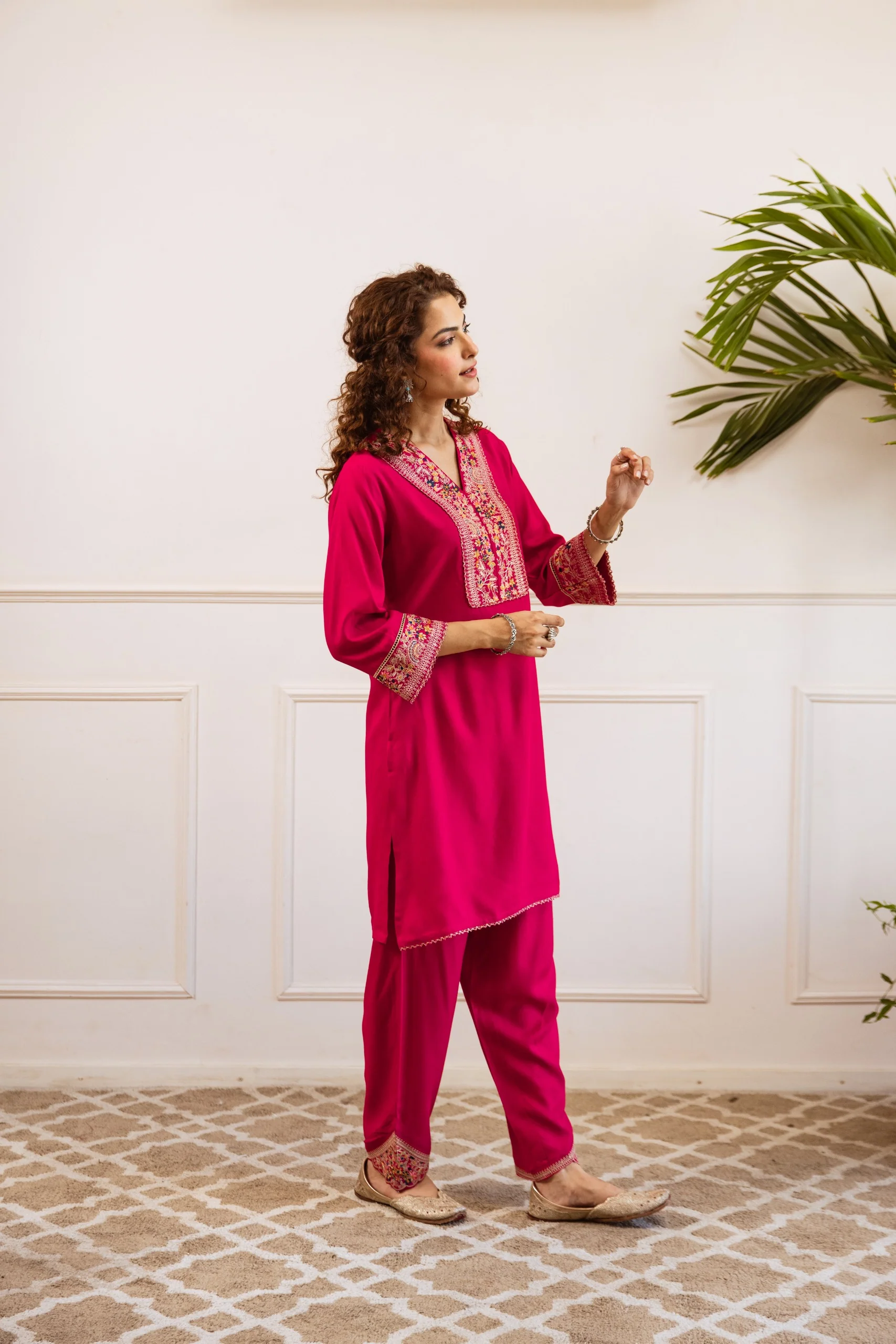 Kabool cameo embroidery co-ord set - Image 8