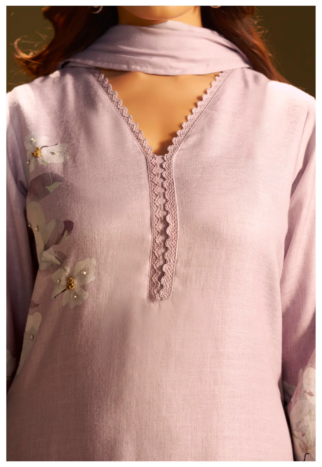Itrh Lavender Linen Suit Set - Image 6