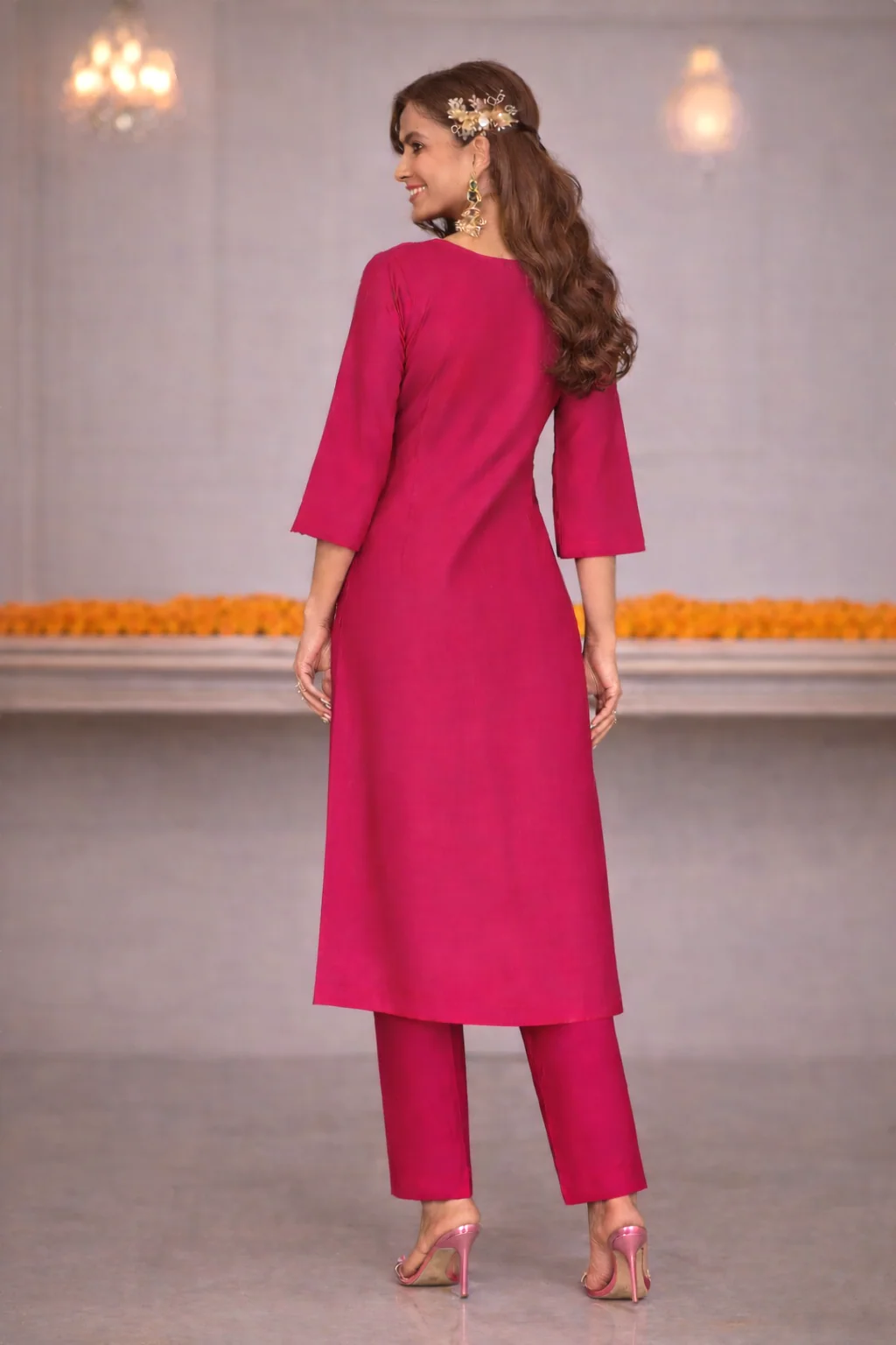 Nazia Rouge Embroidery Full Work Suit Set - Image 10
