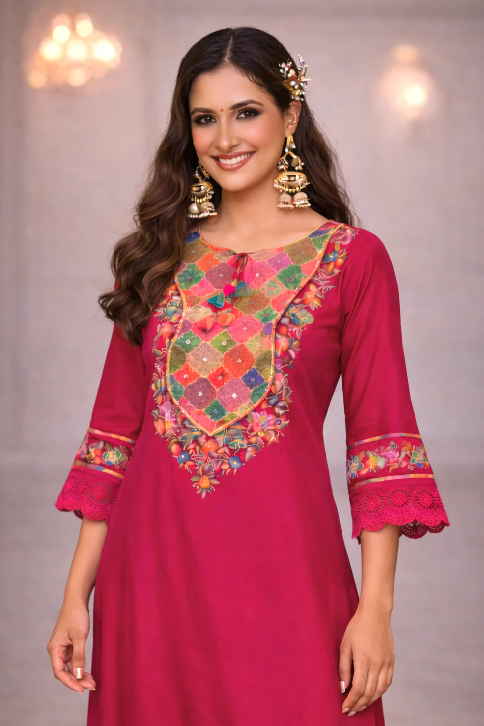 Nazia Rouge Embroidery Full Work Suit Set - Image 2