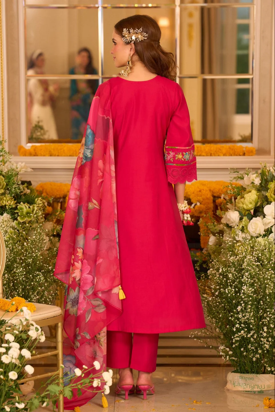 Nazia Rouge Embroidery Full Work Suit Set - Image 3