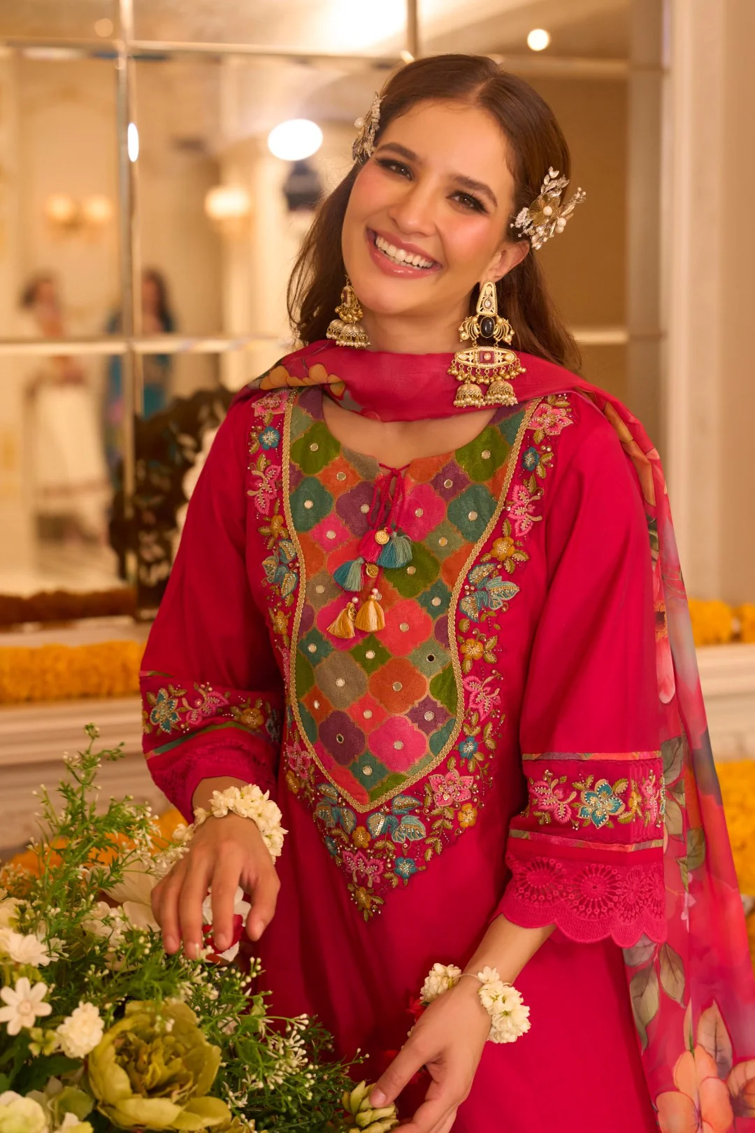 Nazia Rouge Embroidery Full Work Suit Set - Image 4