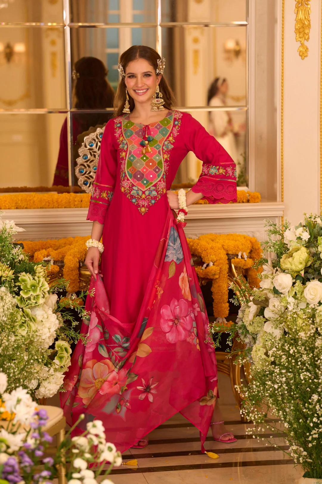 Nazia Rouge Embroidery Full Work Suit Set - Image 5