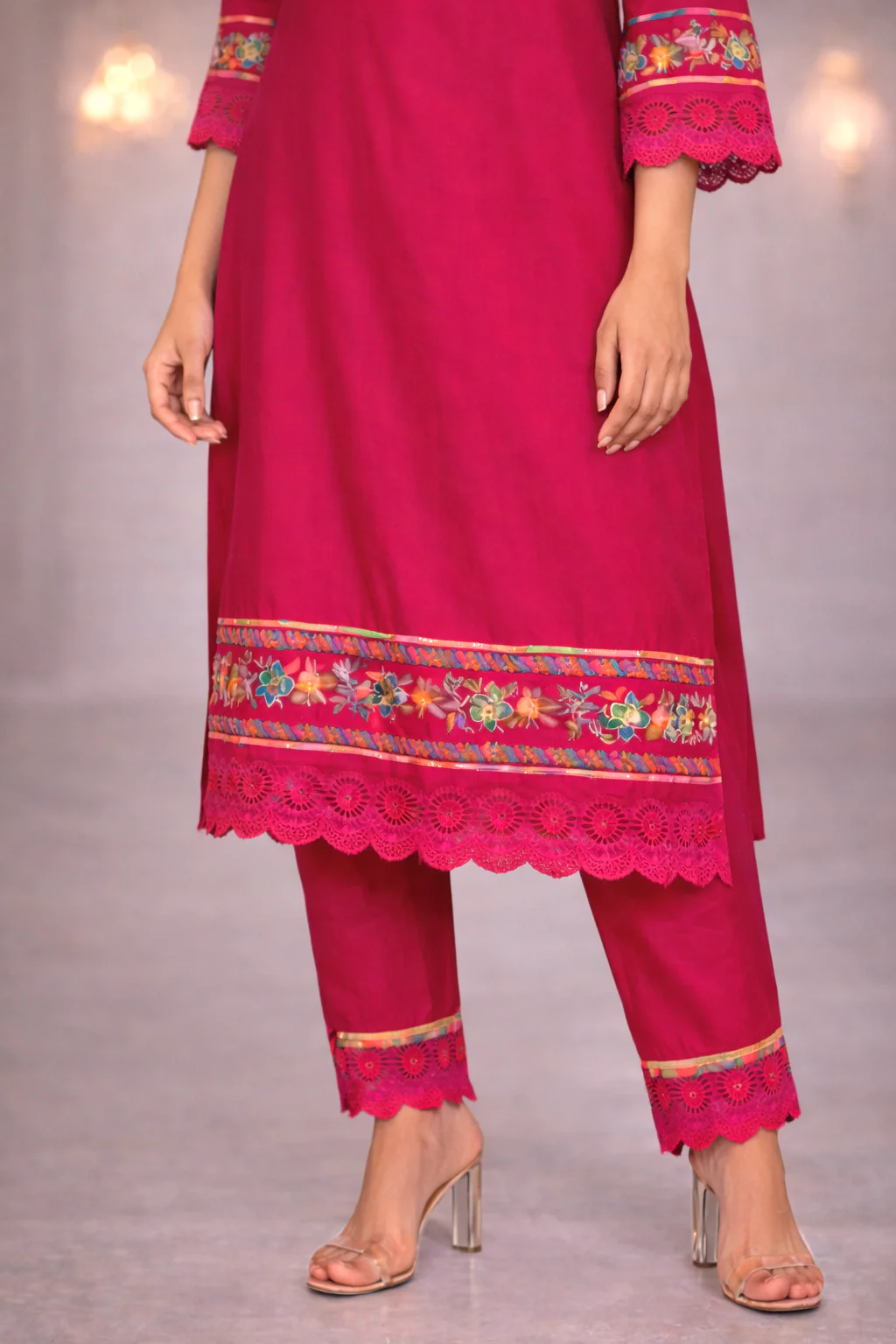 Nazia Rouge Embroidery Full Work Suit Set - Image 7