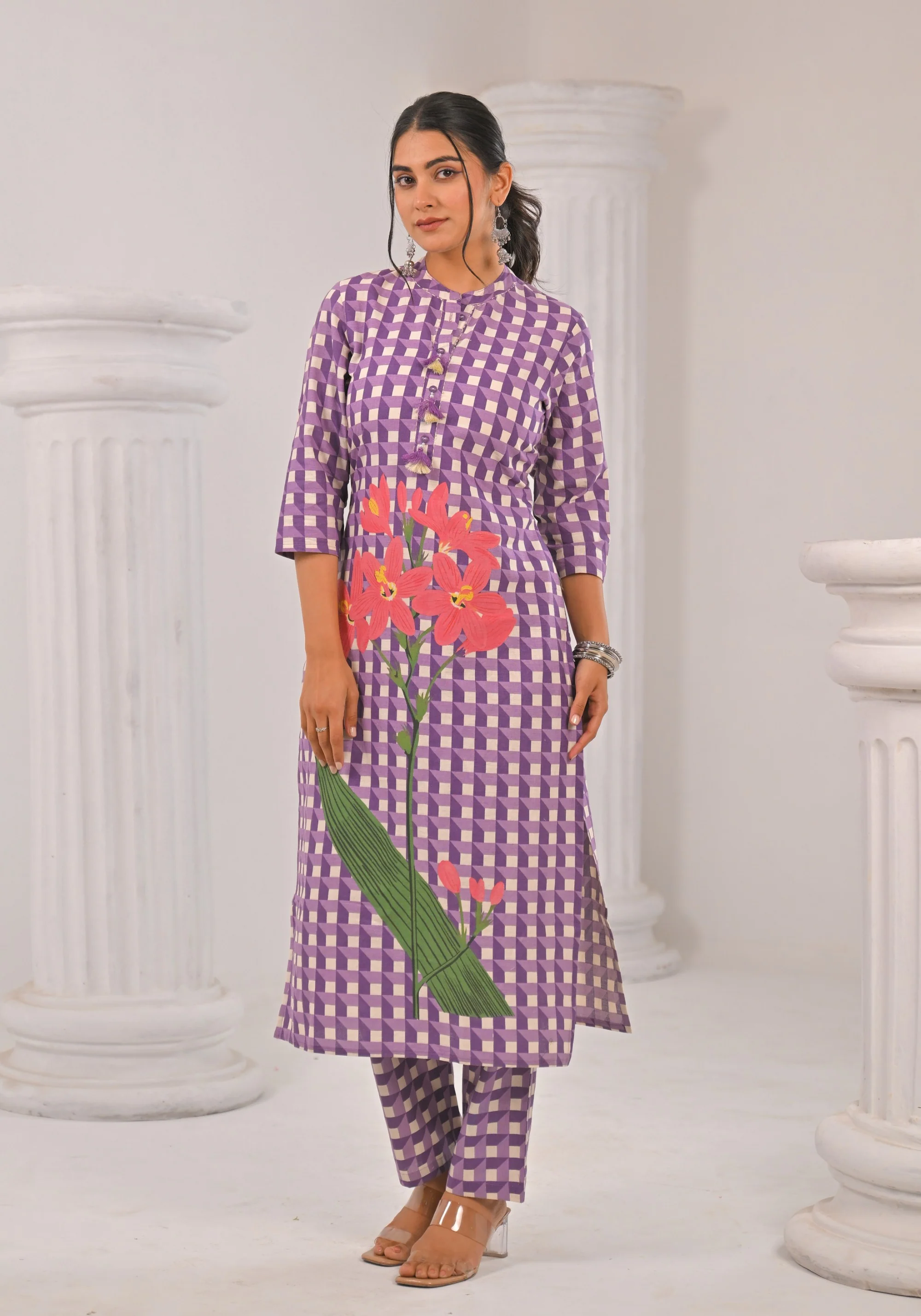 Sahila Lilies Abstract Printed Kurta Pant set - Image 7