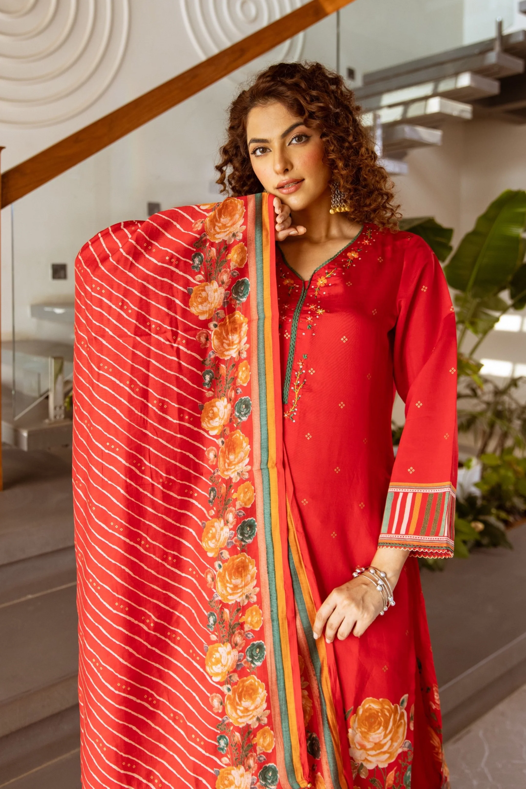 Kabool Scarlet Work Suit Set - Image 11