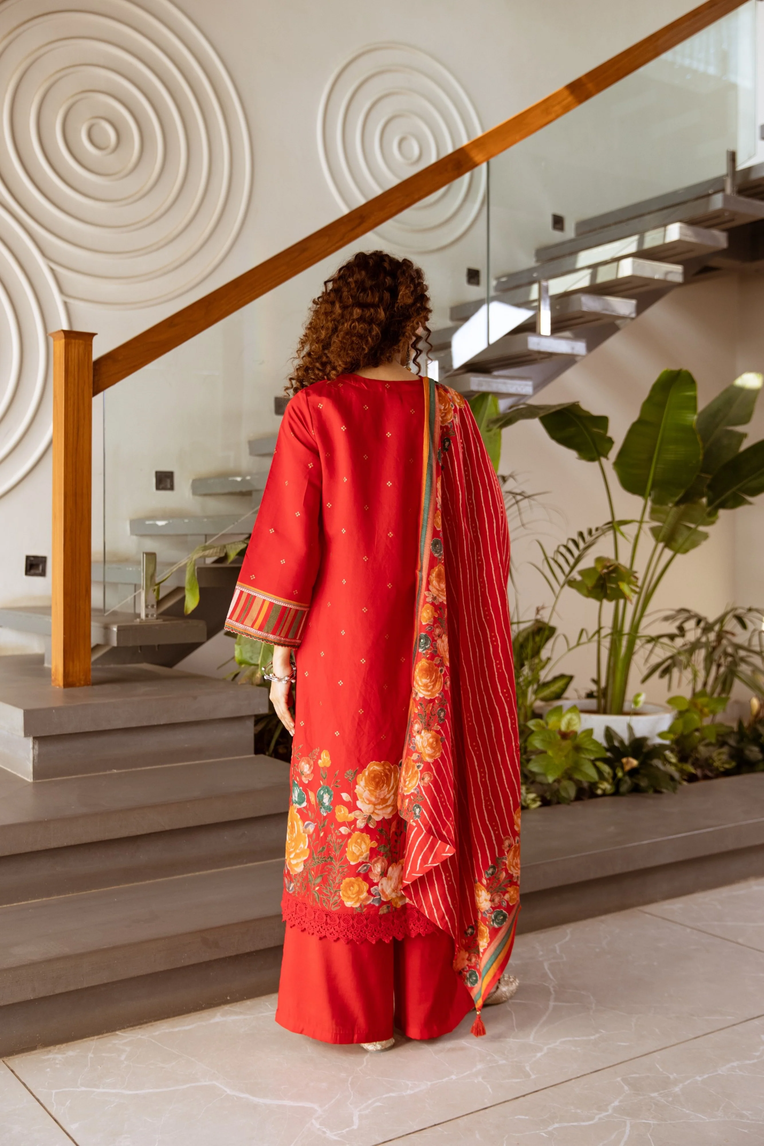 Kabool Scarlet Work Suit Set - Image 12