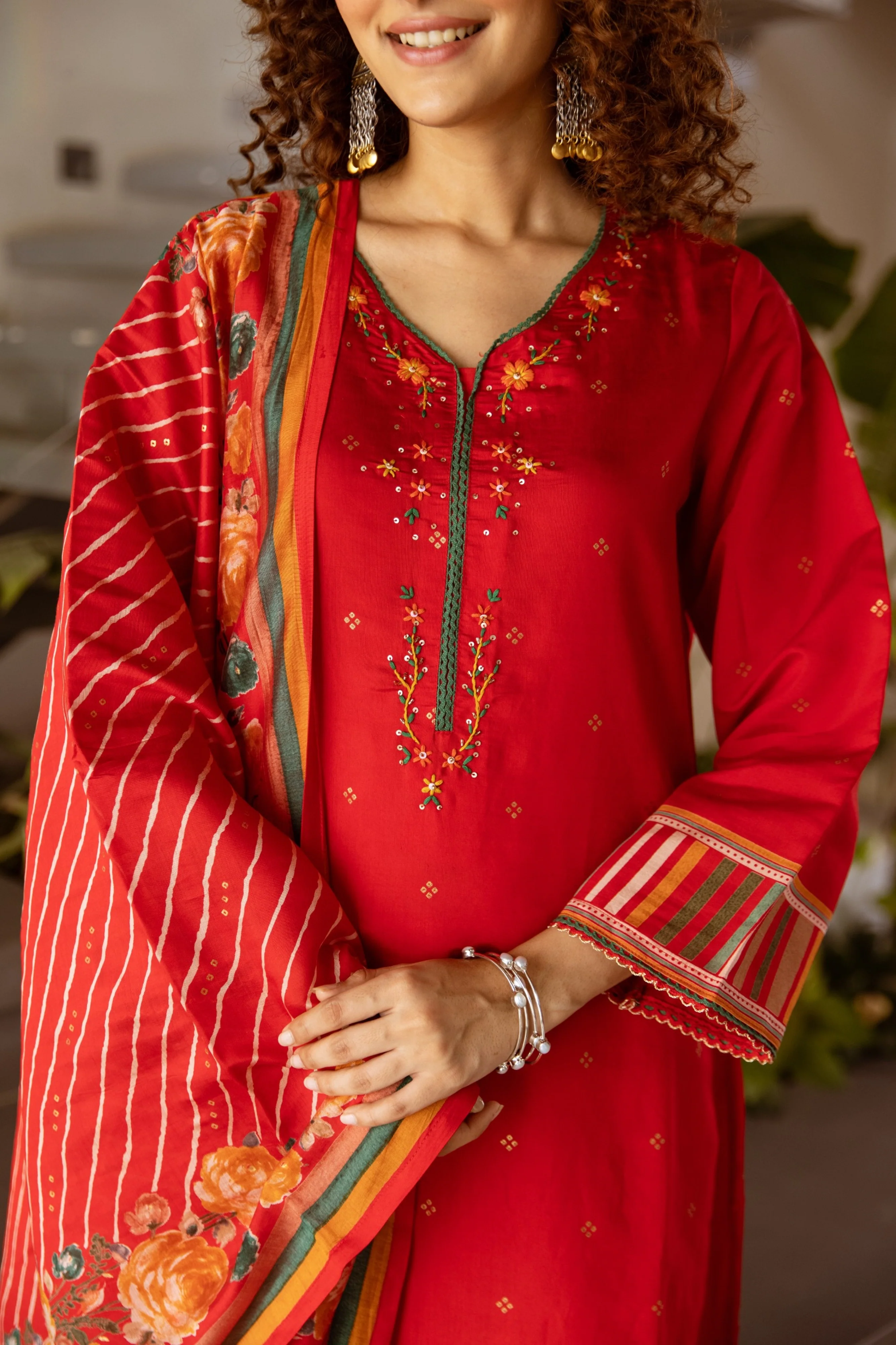 Kabool Scarlet Work Suit Set - Image 13