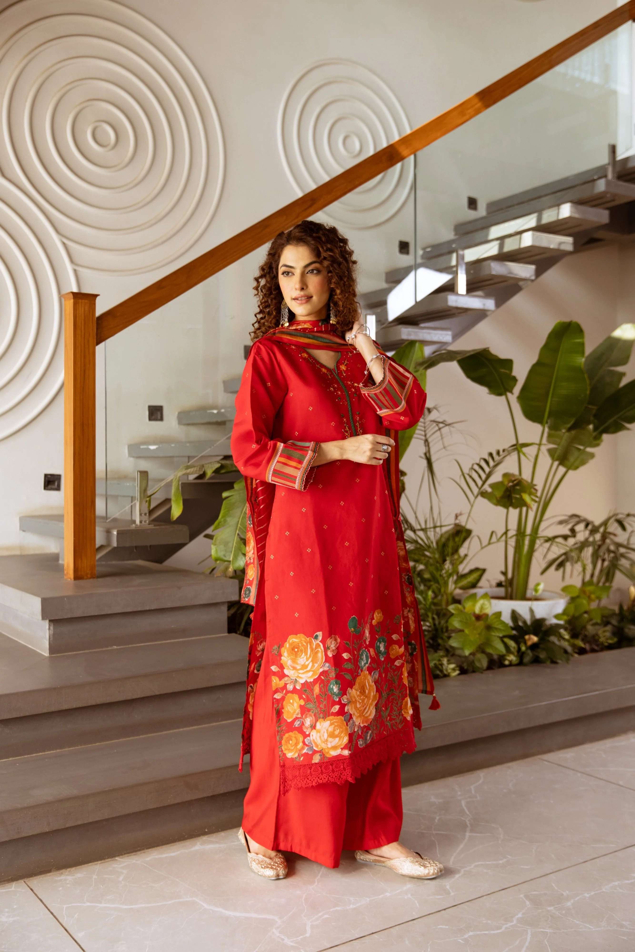Kabool Scarlet Work Suit Set - Image 14