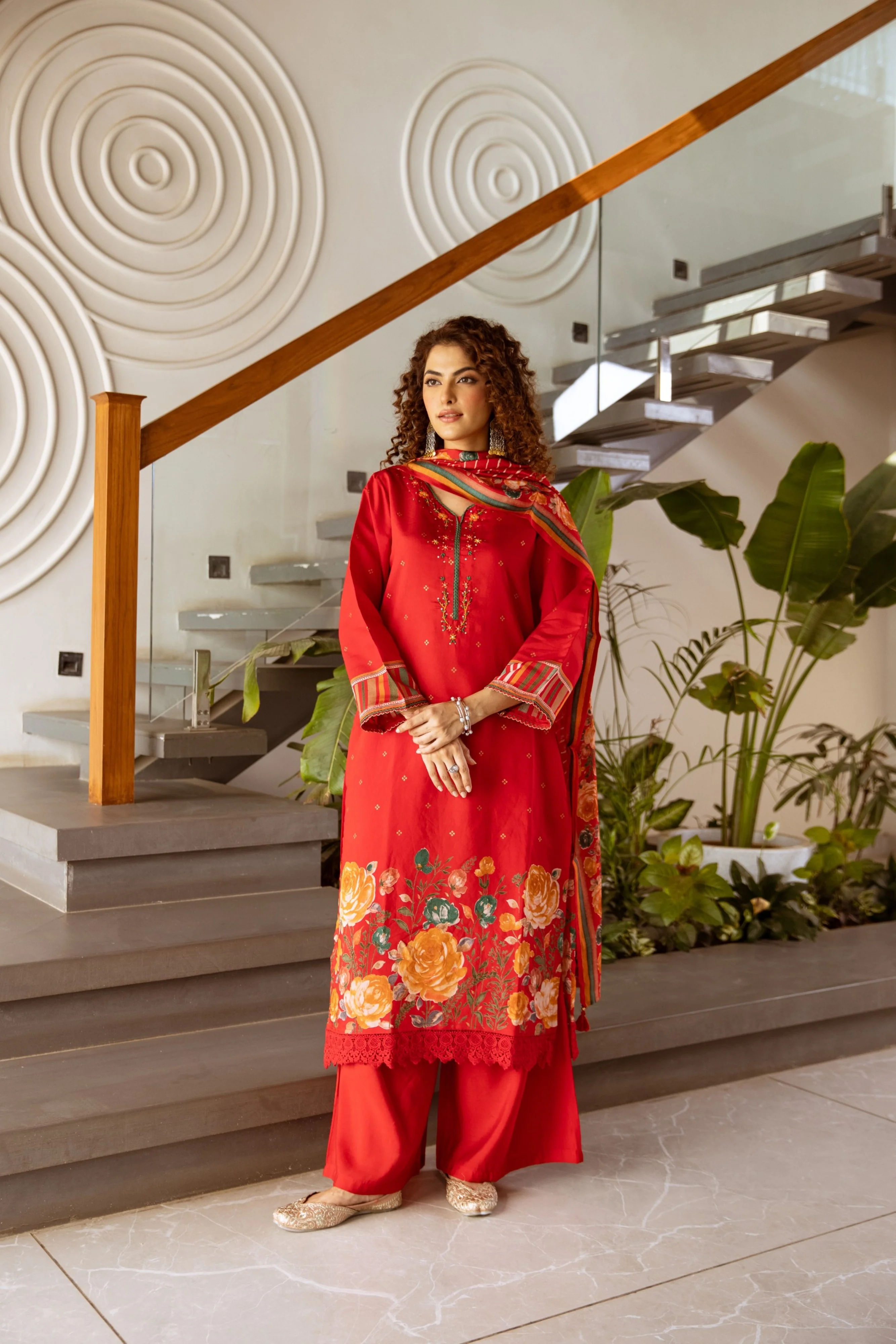 Kabool Scarlet Work Suit Set - Image 16