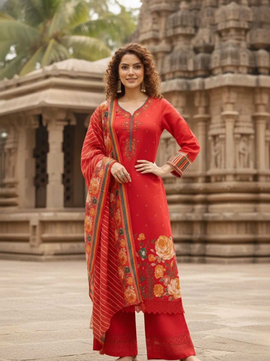 Kabool Scarlet Work Suit Set - Image 3