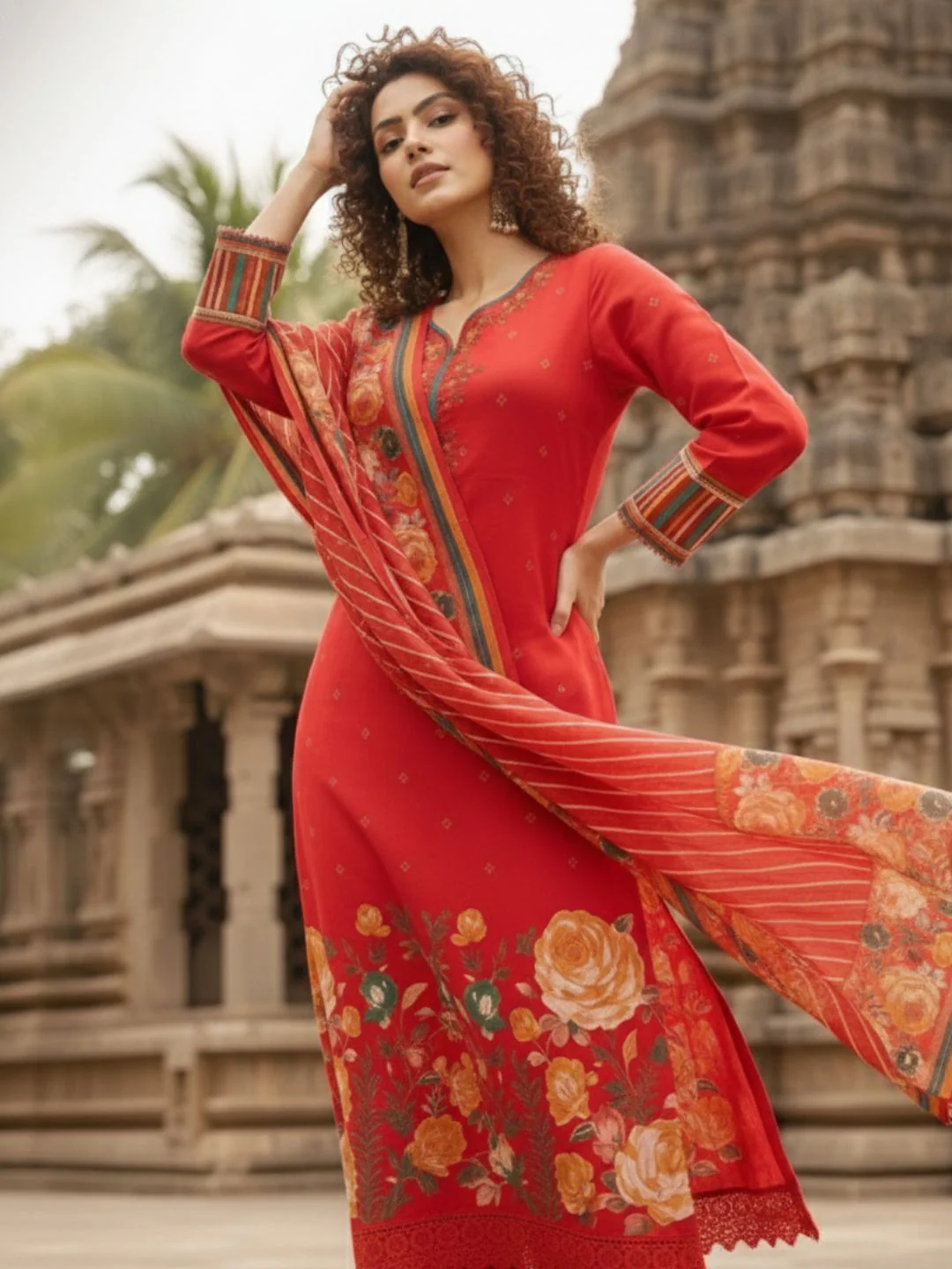 Kabool Scarlet Work Suit Set - Image 4
