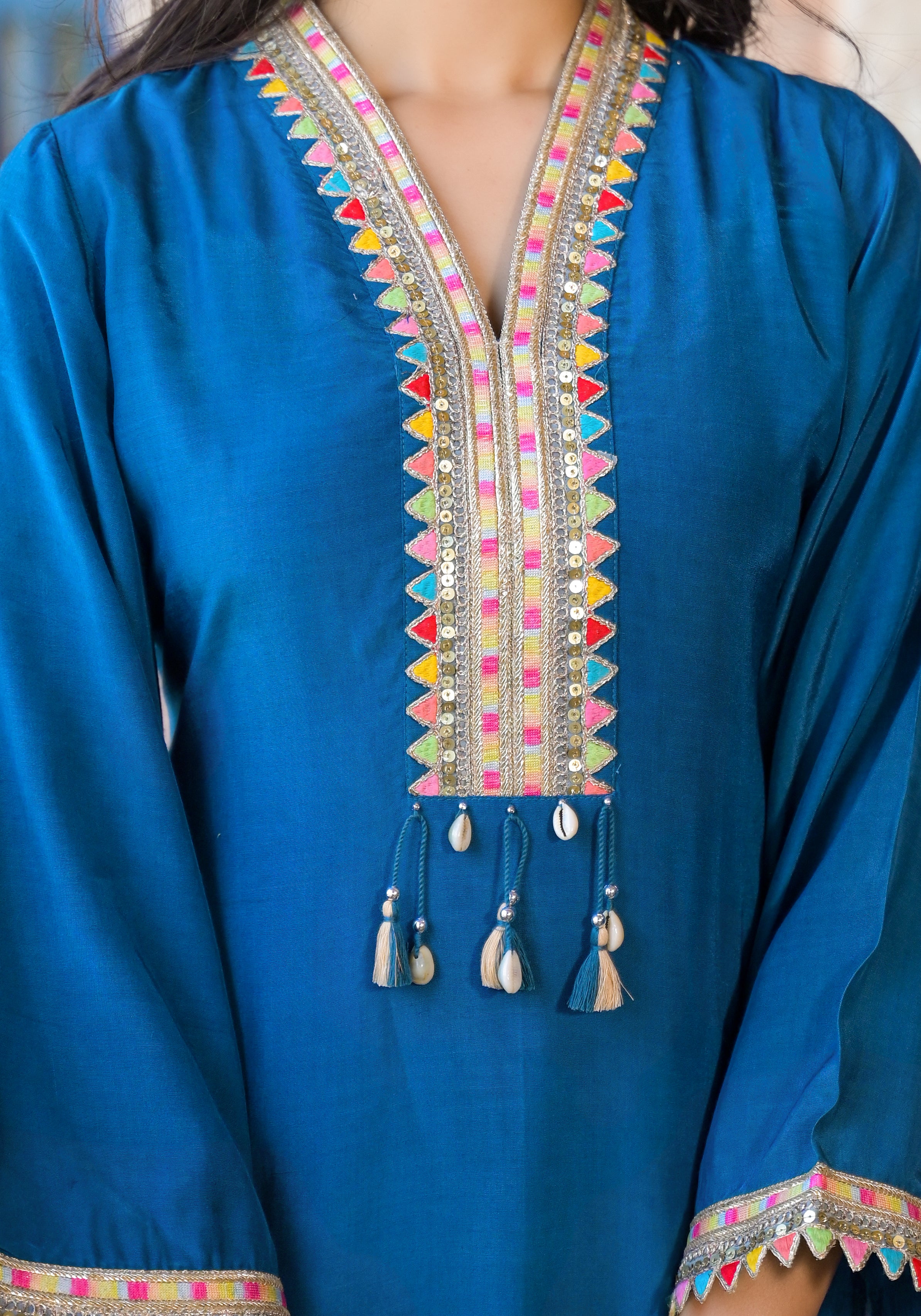 Bali Azure Farsi Salwar Suit Set - Image 5