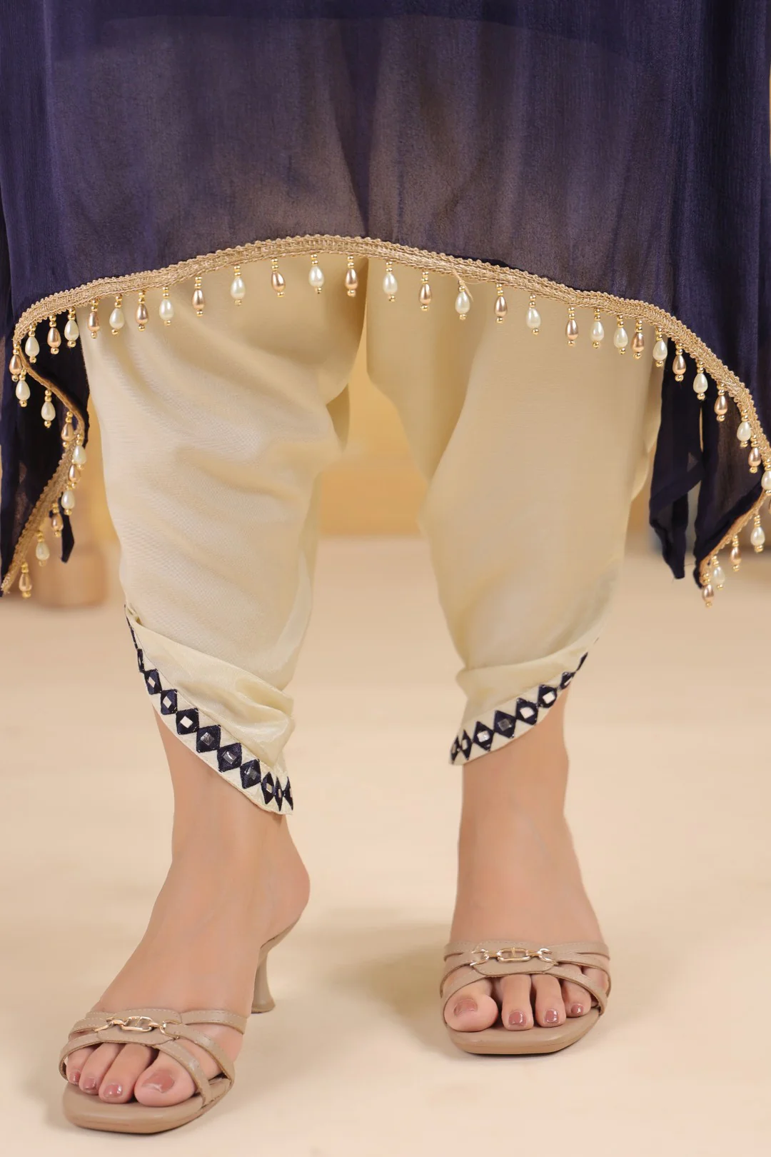 Sera Azure premium embroidery kurta pant set - Image 5