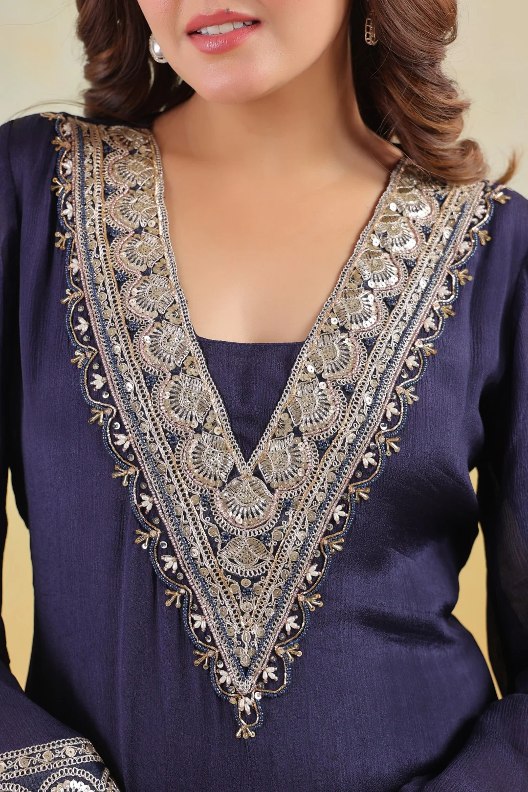 Sera Azure premium embroidery kurta pant set - Image 6
