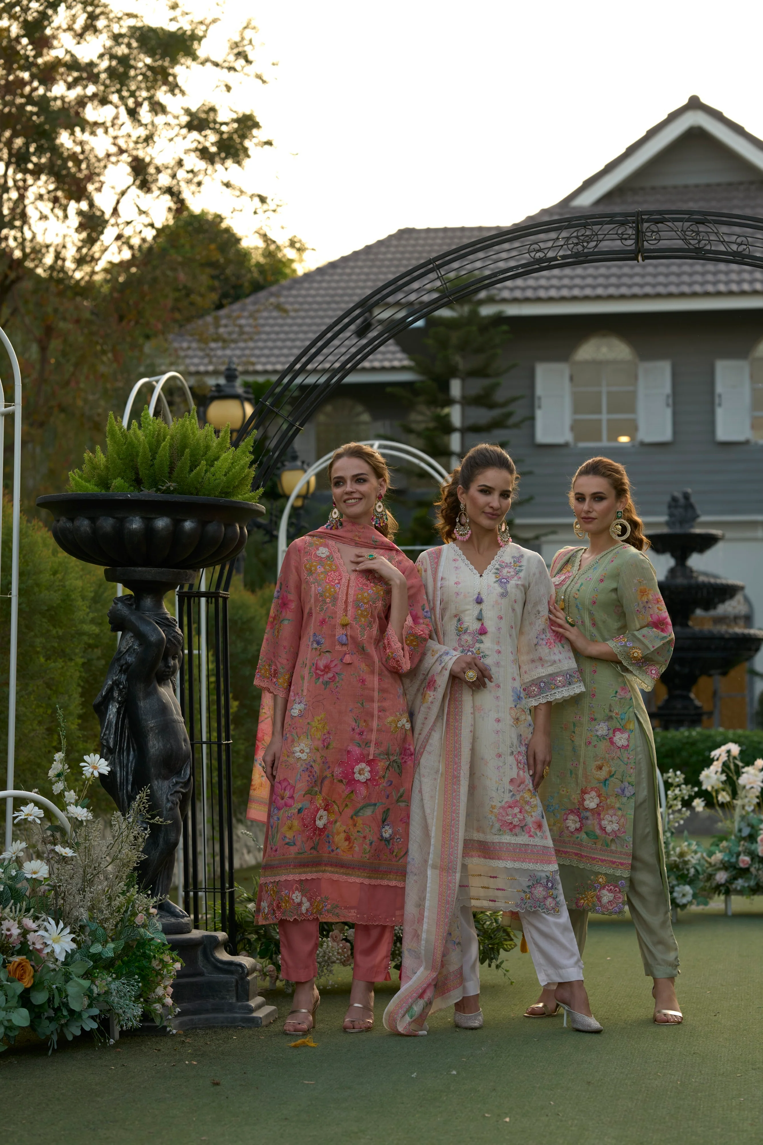 Mariam Pearl embroidery Lawn Suit Set - Image 6