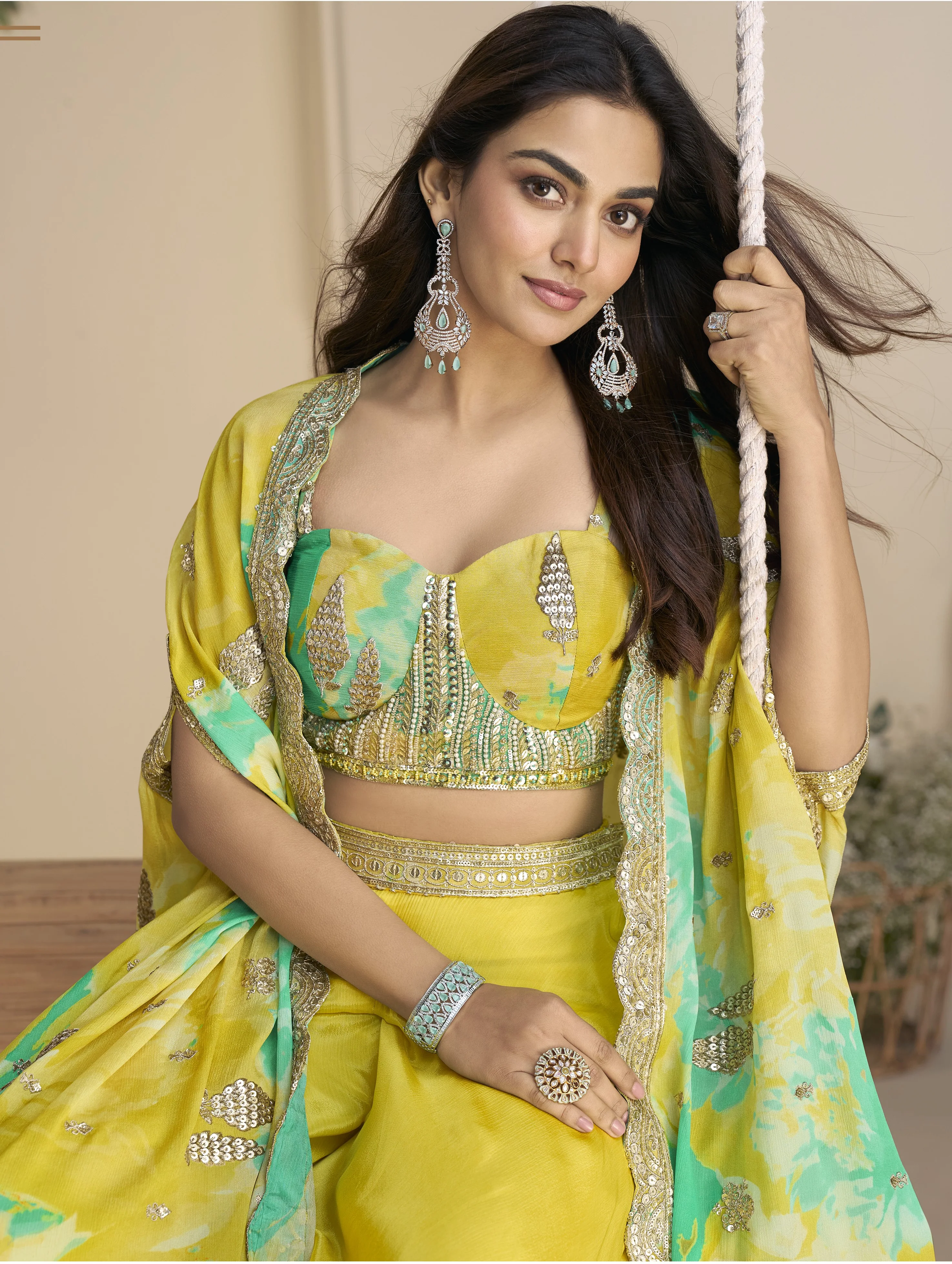 Hiva Sunshine Fusion Wear Cape set - Image 2