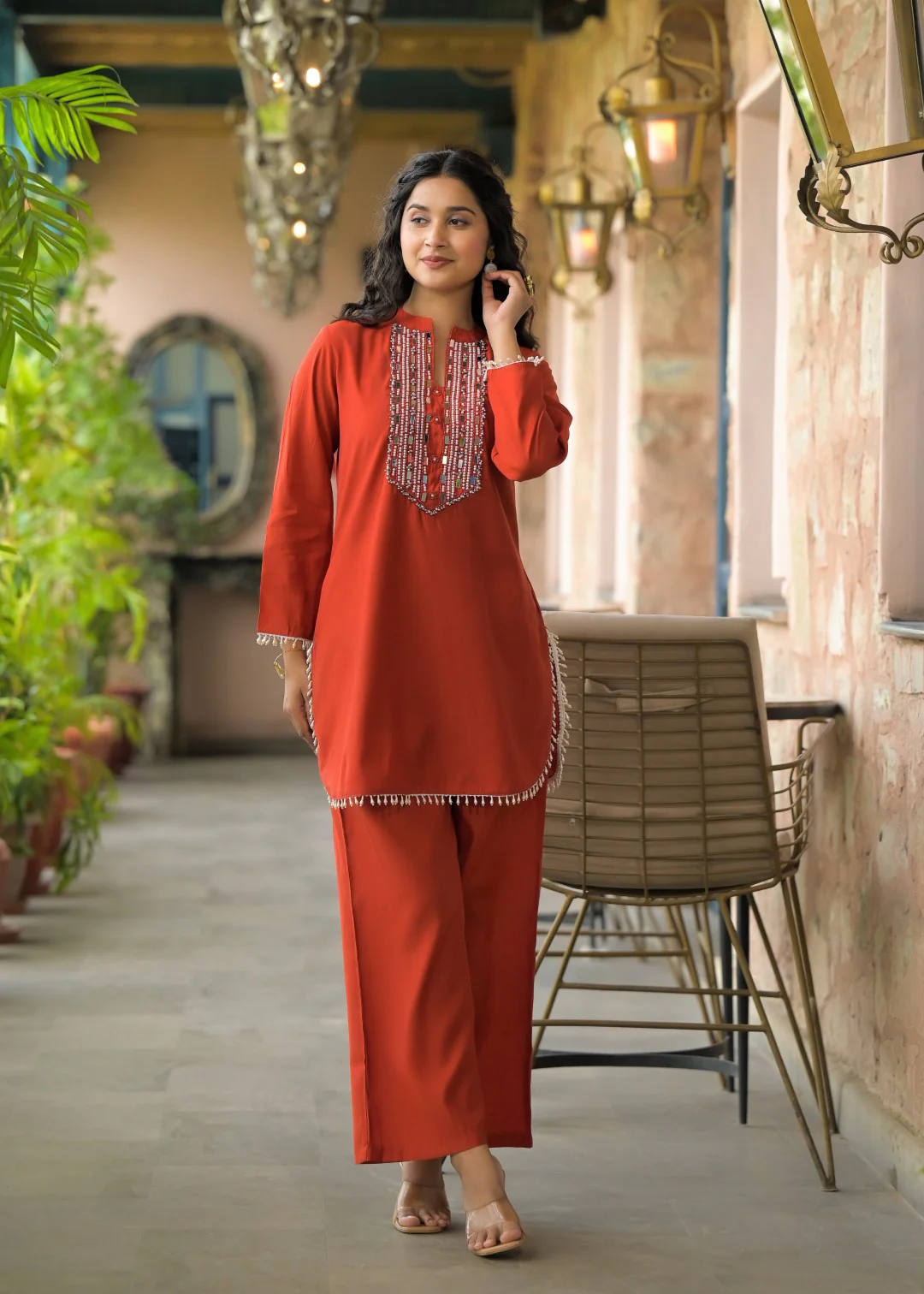 Bali Apricot work co-ord set - Image 4