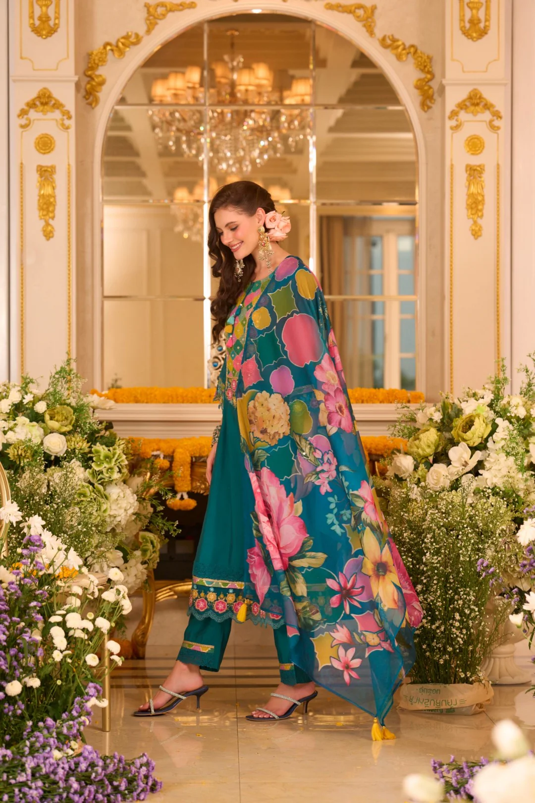 Nazia Peacock embroidery suit Set - Image 4