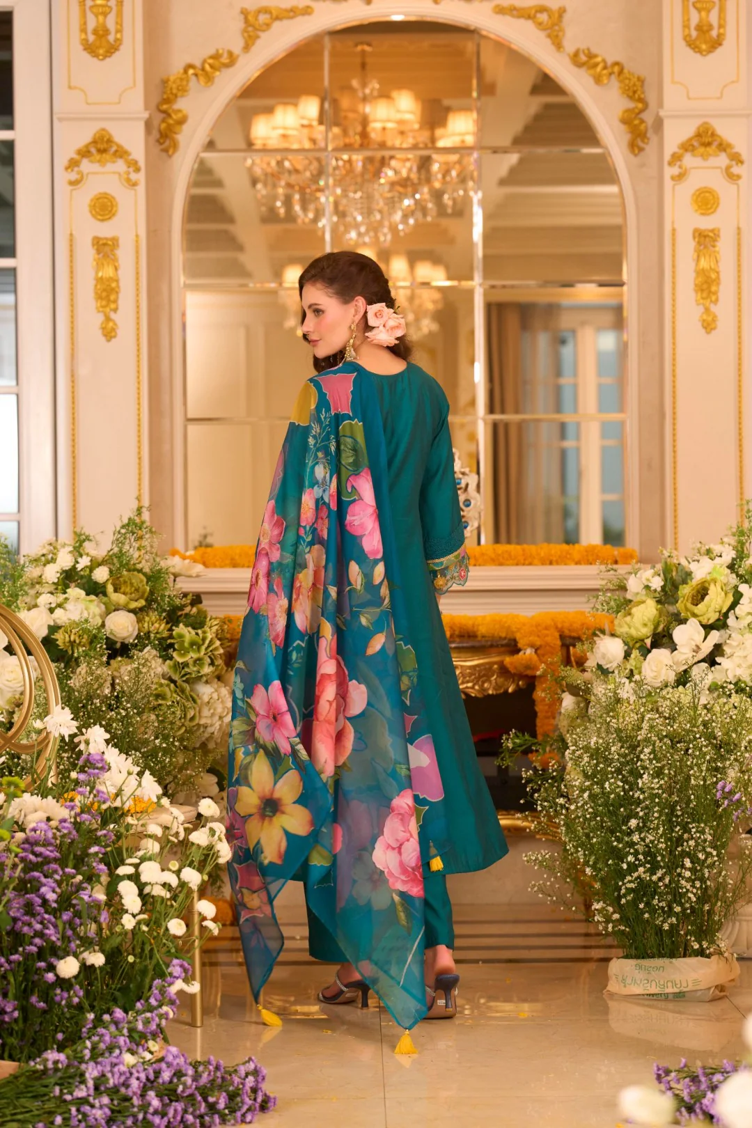 Nazia Peacock embroidery suit Set - Image 8