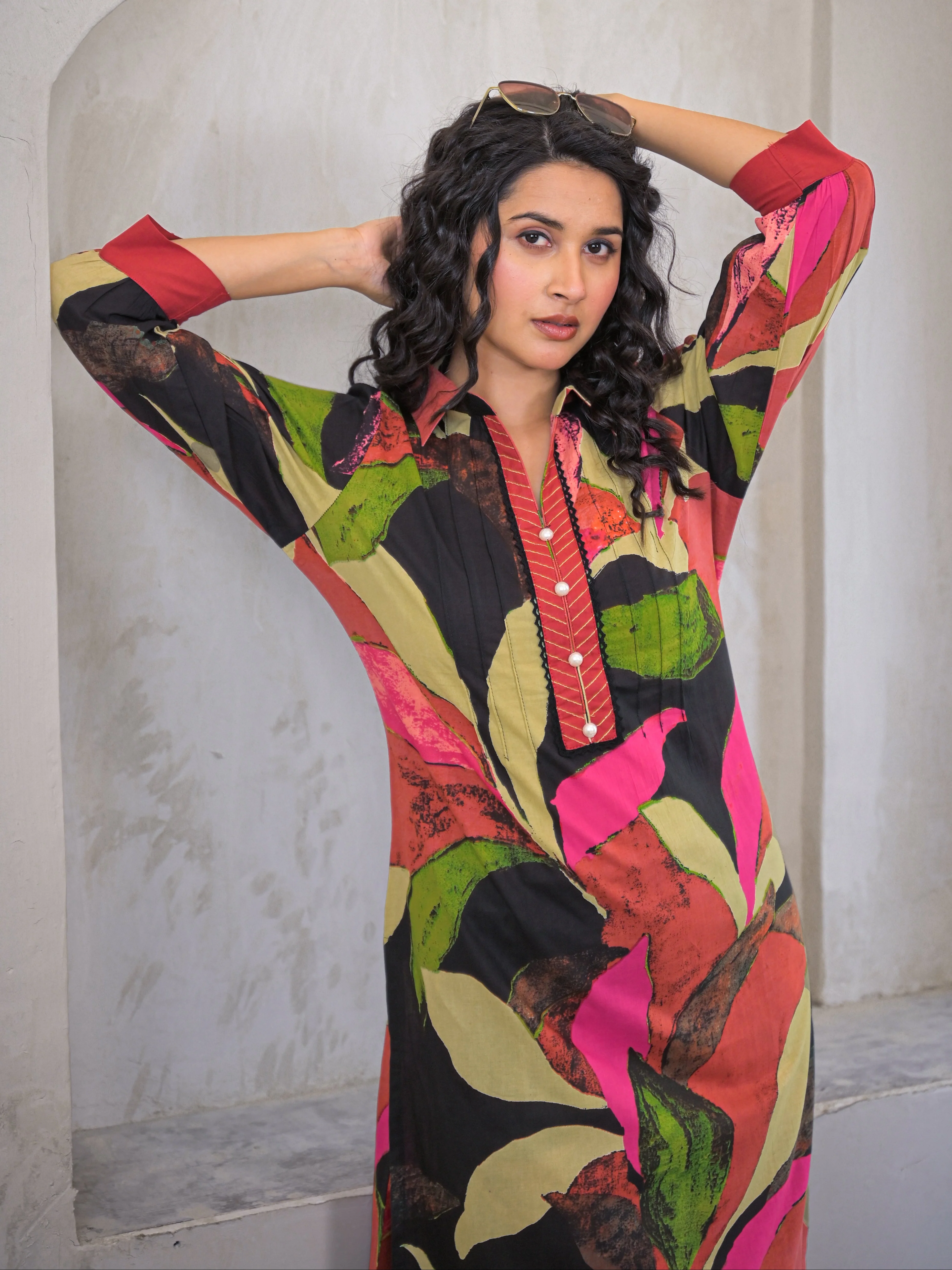 Bhoomi Vibe Printed Kurta Pant Set - Image 2