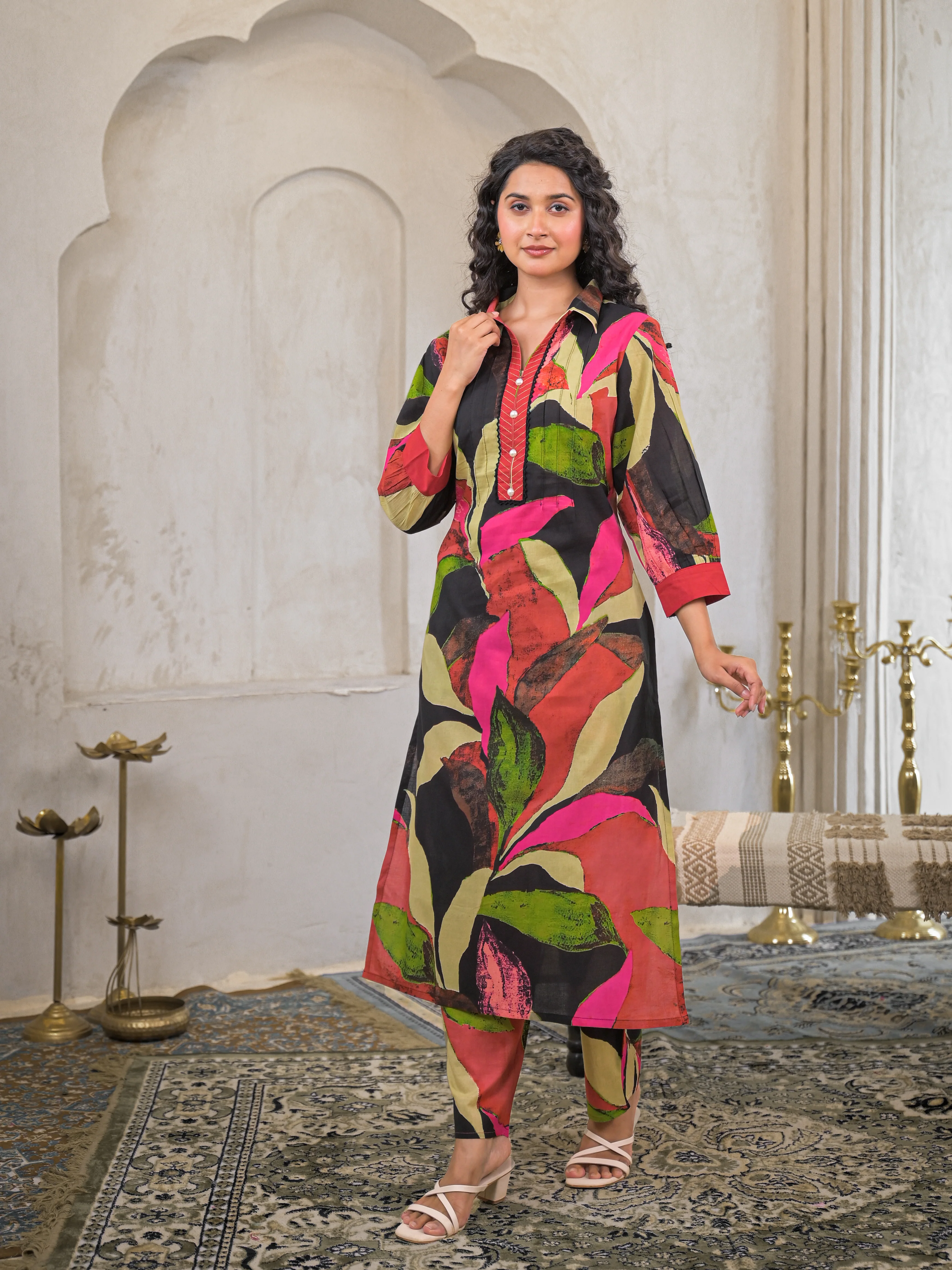 Bhoomi Vibe Printed Kurta Pant Set - Image 4