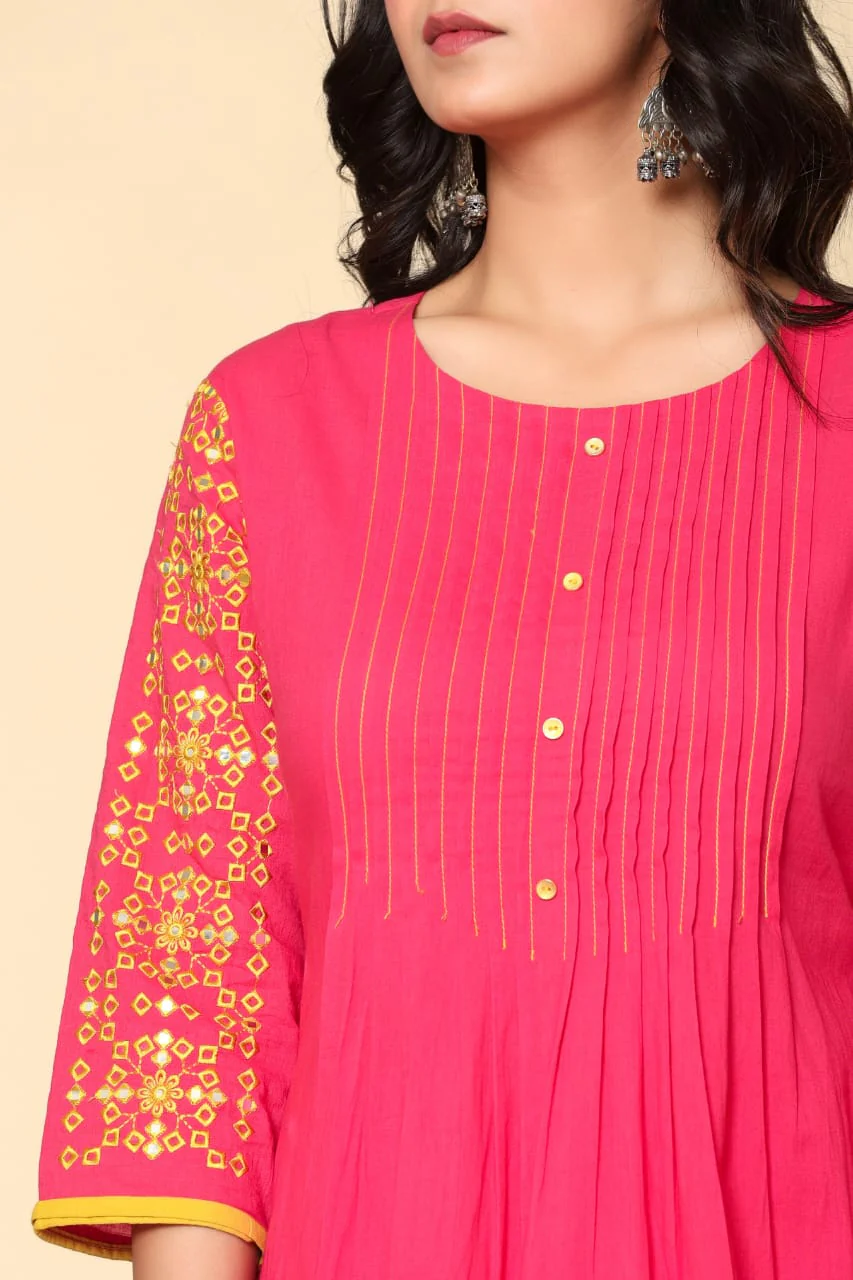 Mika Punch Embroidery Kurta Pant Set - Image 5
