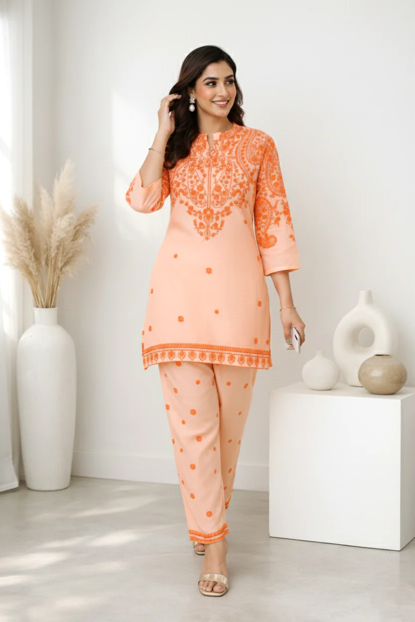 RAAGVI SCARLET COTTON Co-Ord SET - Image 3