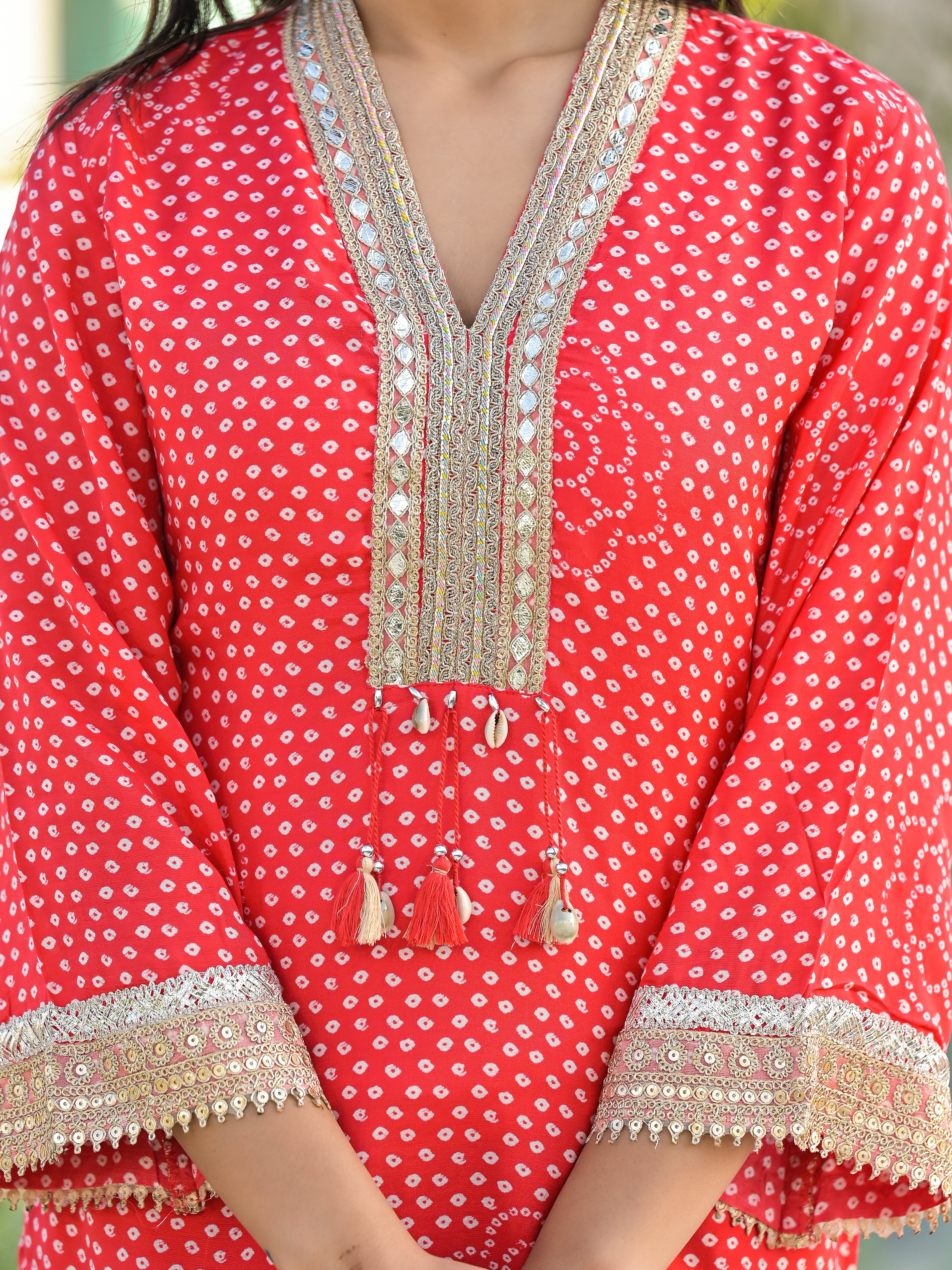 Bali Scarlet Farsi Salwar Suit Set - Image 5