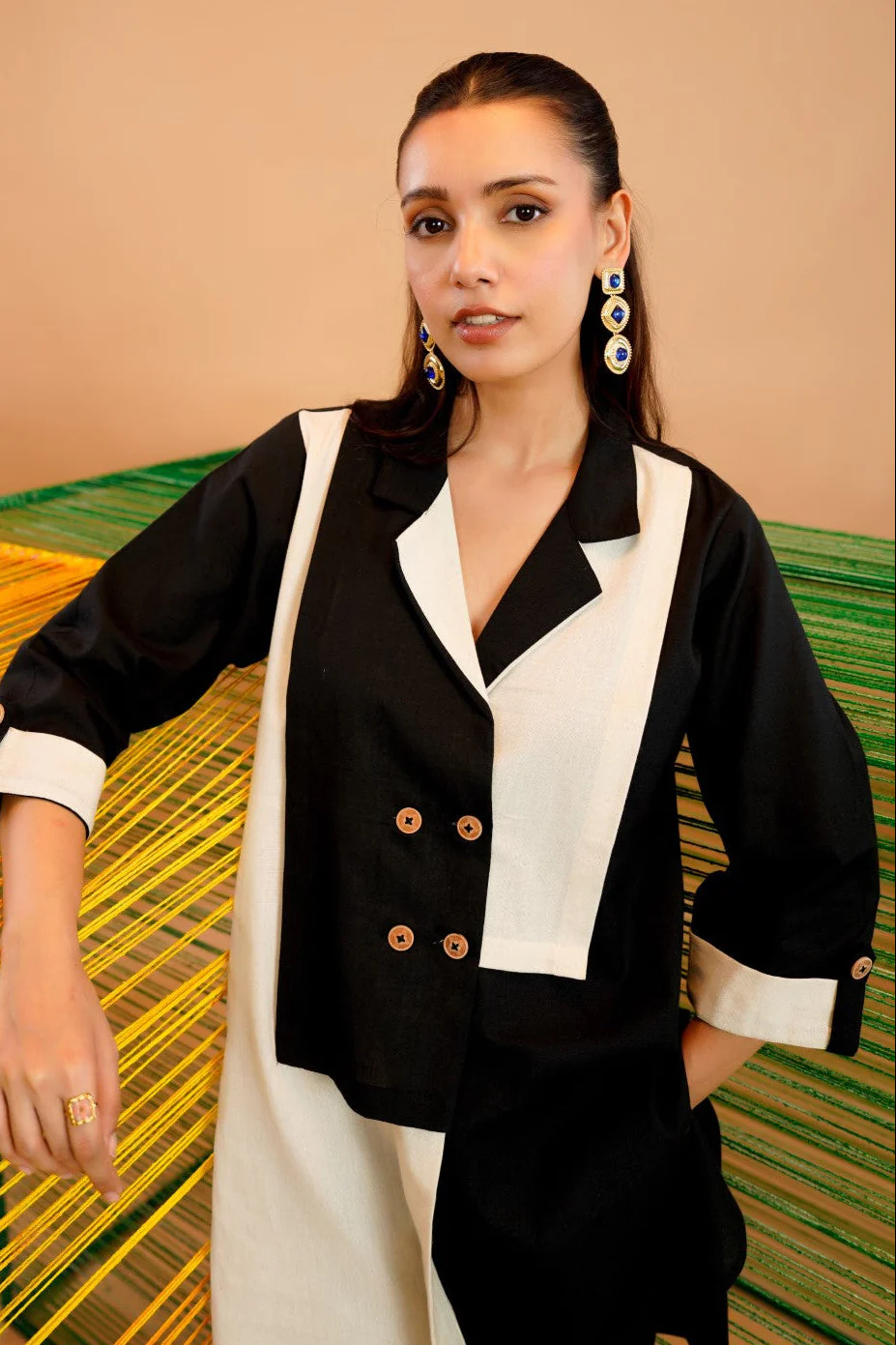 Tatva sable cotton co-ord set - Image 2