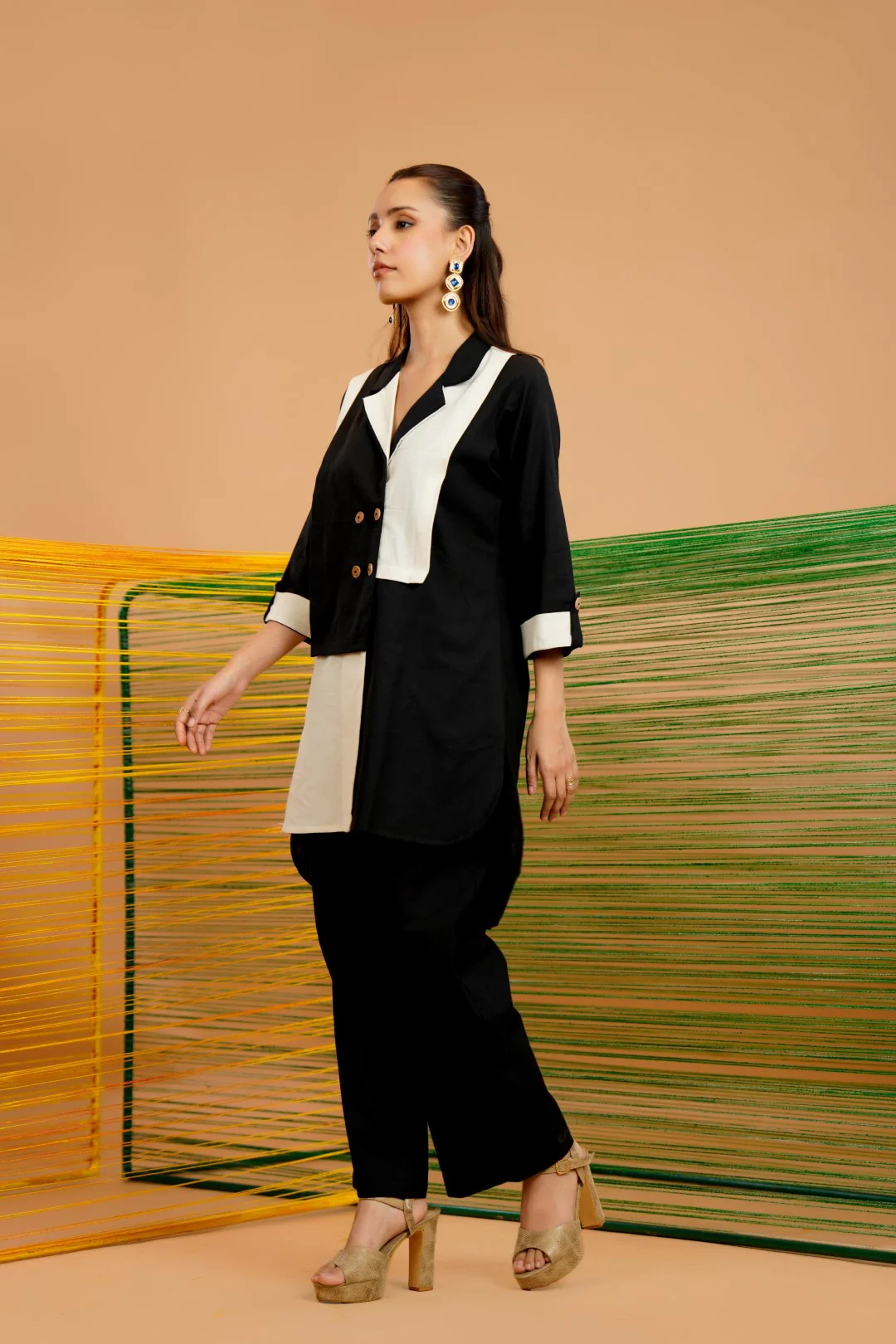 Tatva sable cotton co-ord set - Image 4