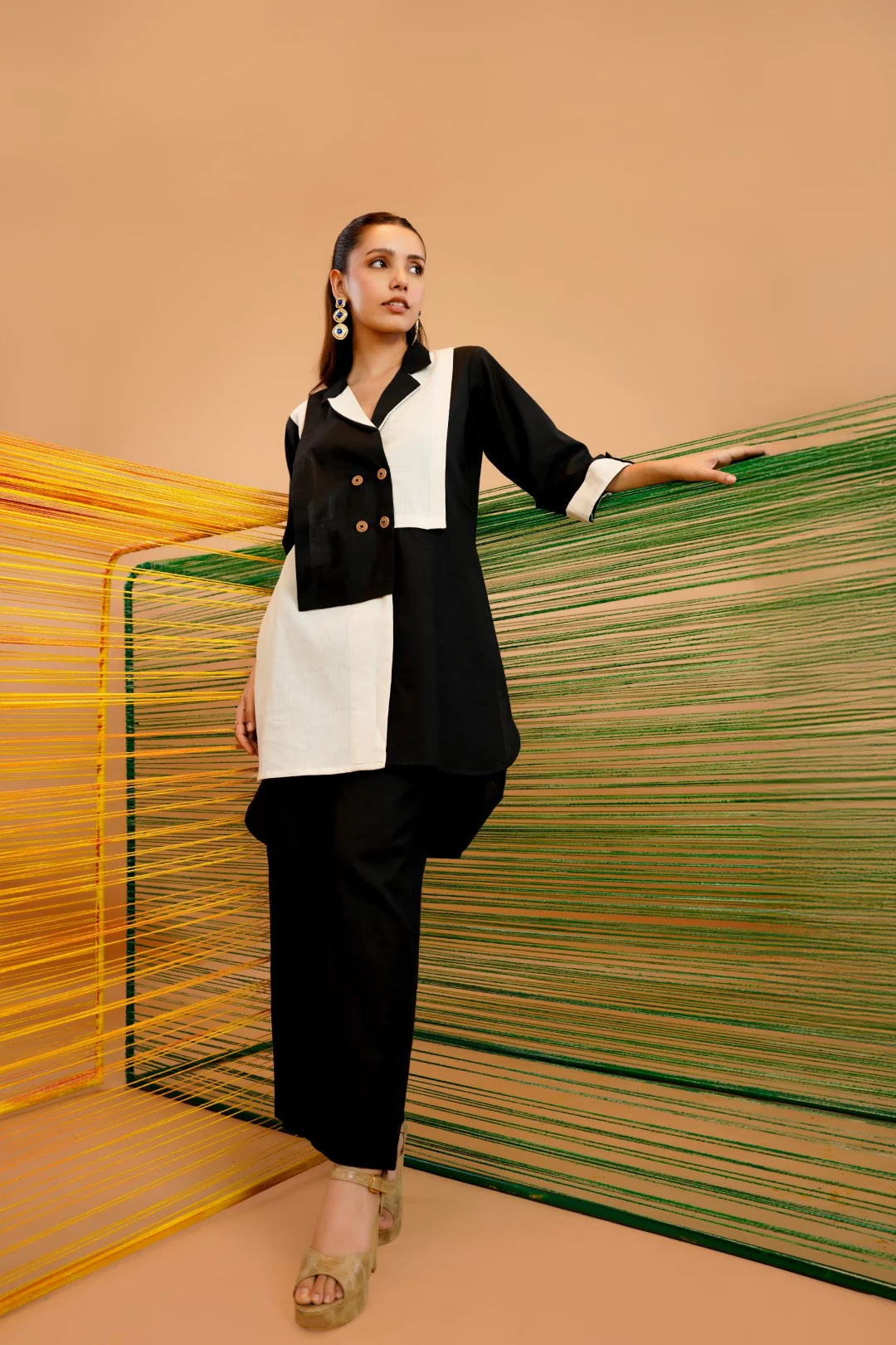 Tatva sable cotton co-ord set - Image 5