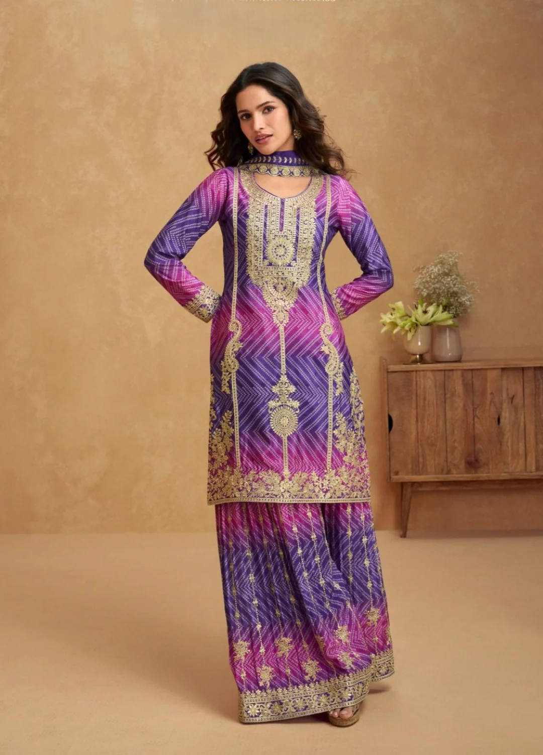 Mangal Vibrant full work suit set - Image 3