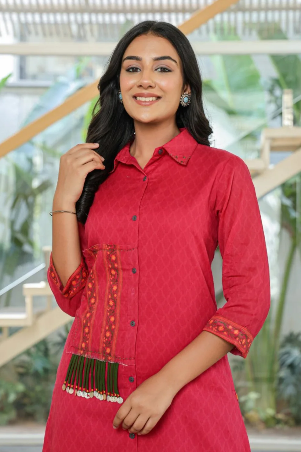 Tiara vermi cotton kurta pant set - Image 2