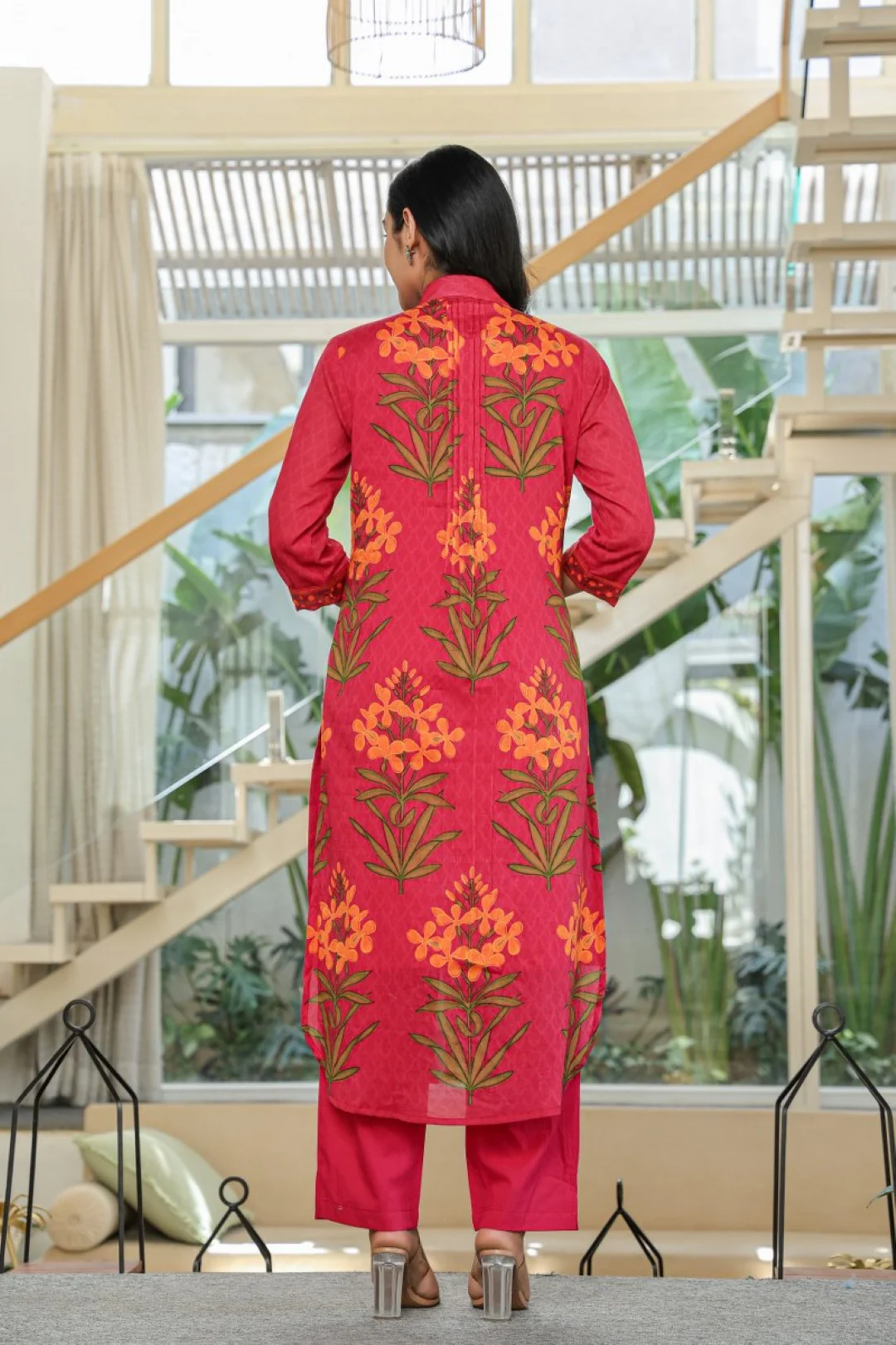 Tiara vermi cotton kurta pant set - Image 3